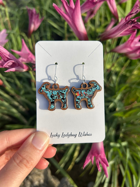 Goat earrings
