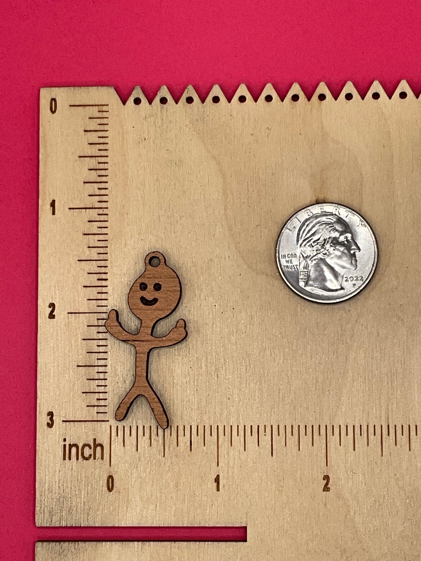 Blank Stick Man wooden bezel