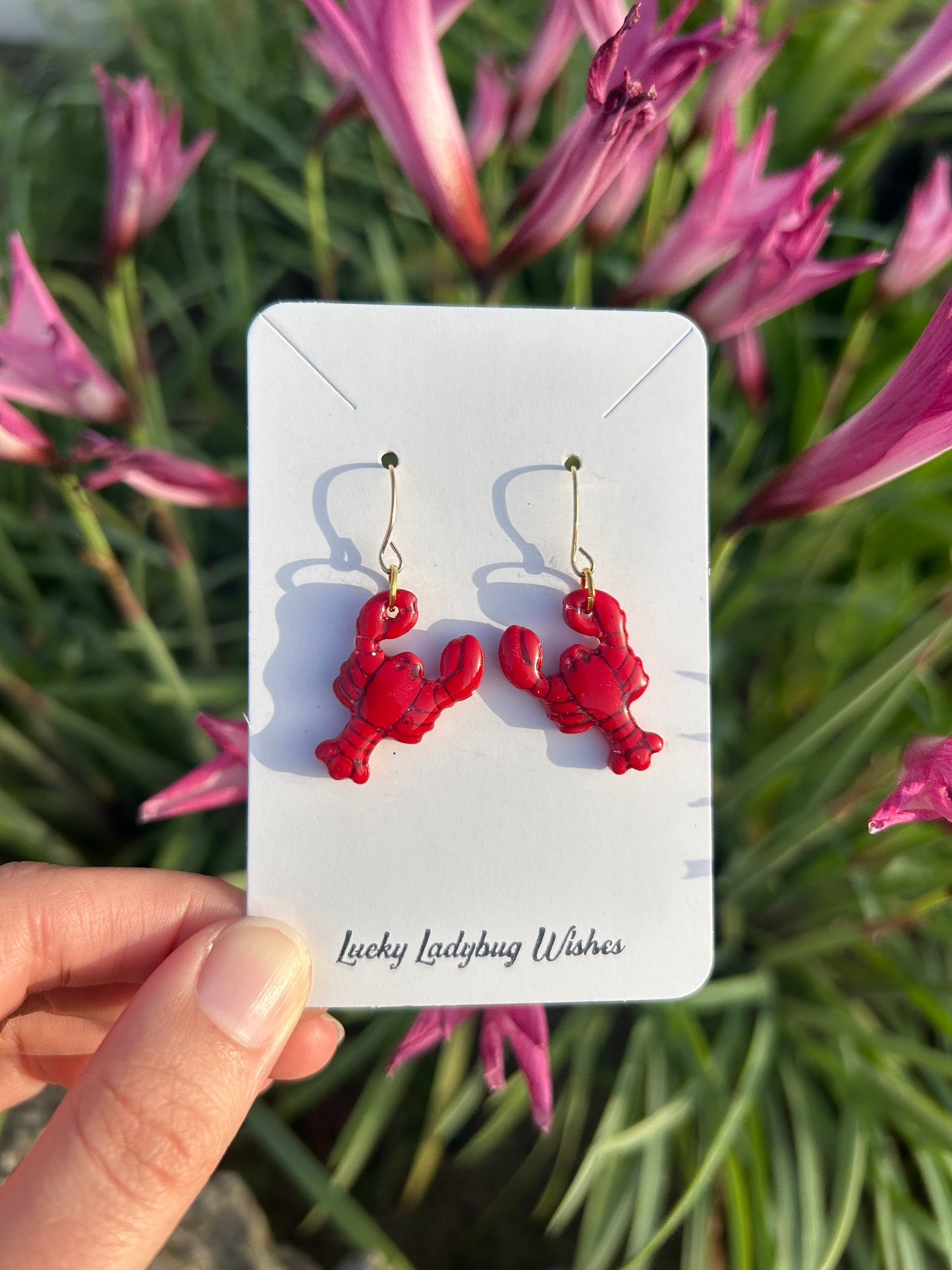 Crawfish earrings