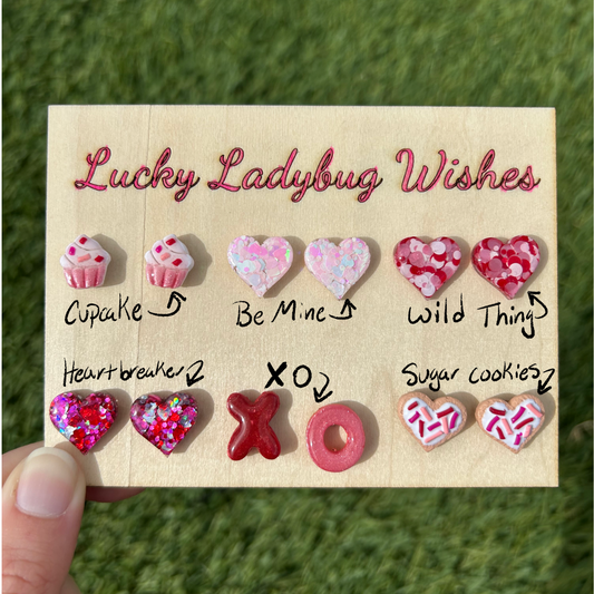 Valentine studs