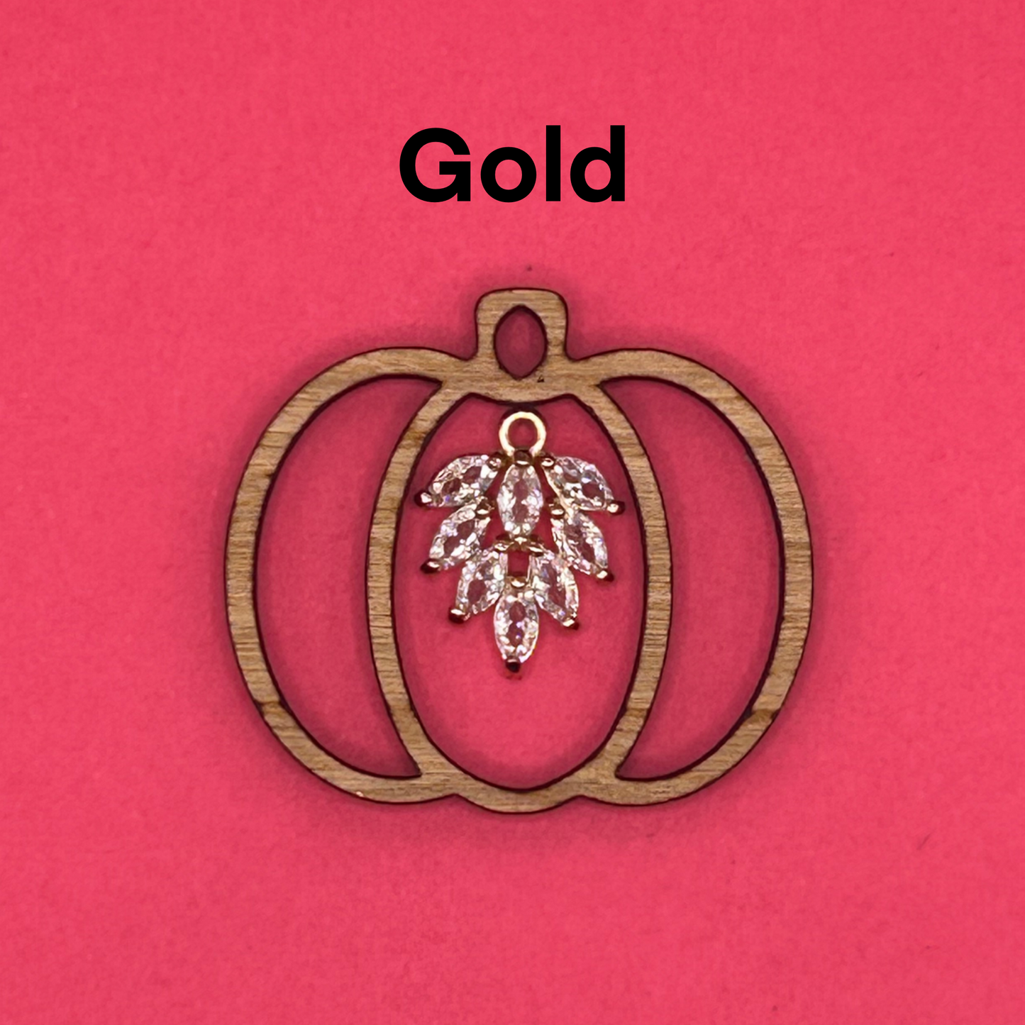 Blank Diamond Pumpkin wooden bezels