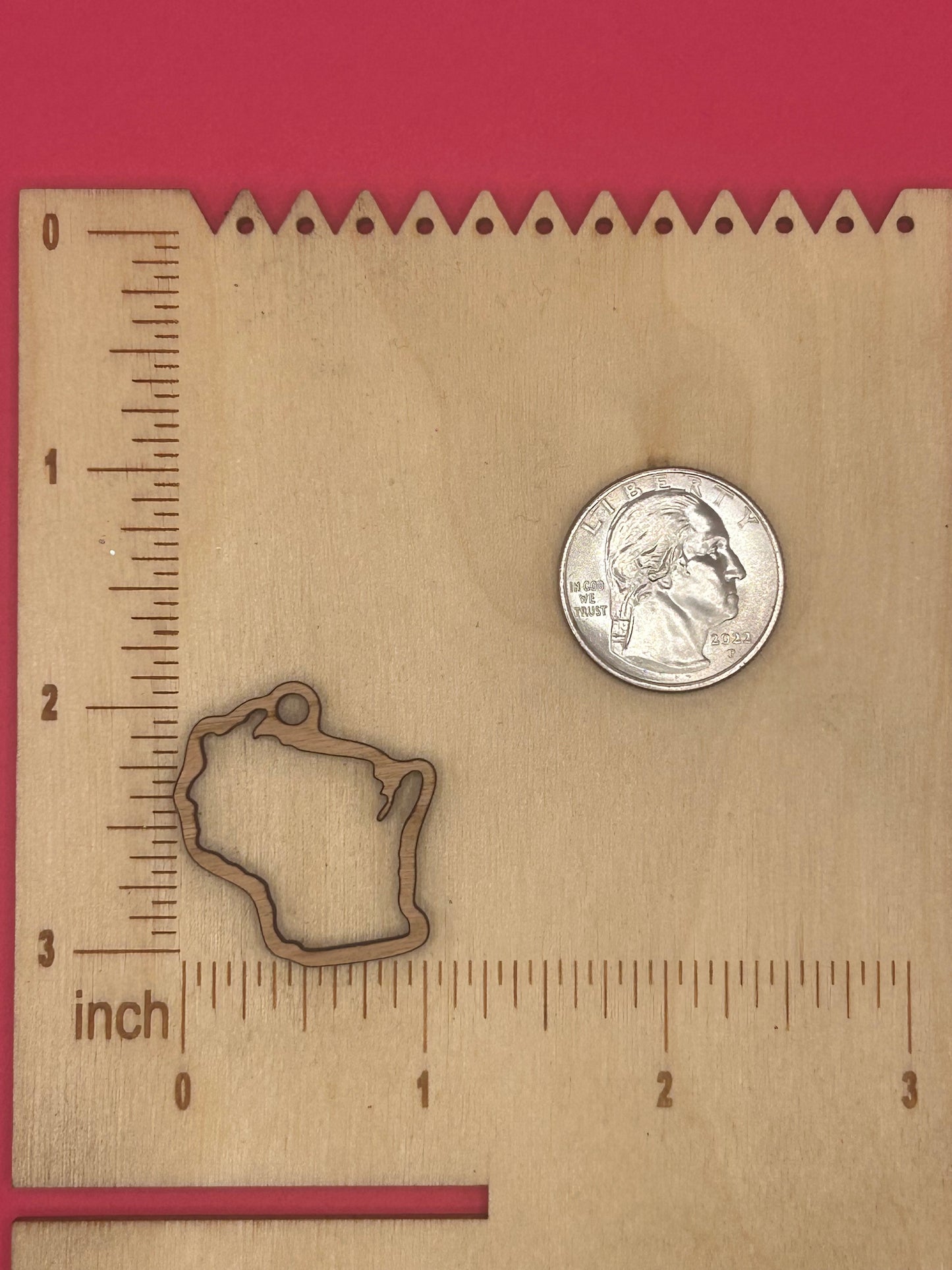 Blank Wisconsin wooden bezel