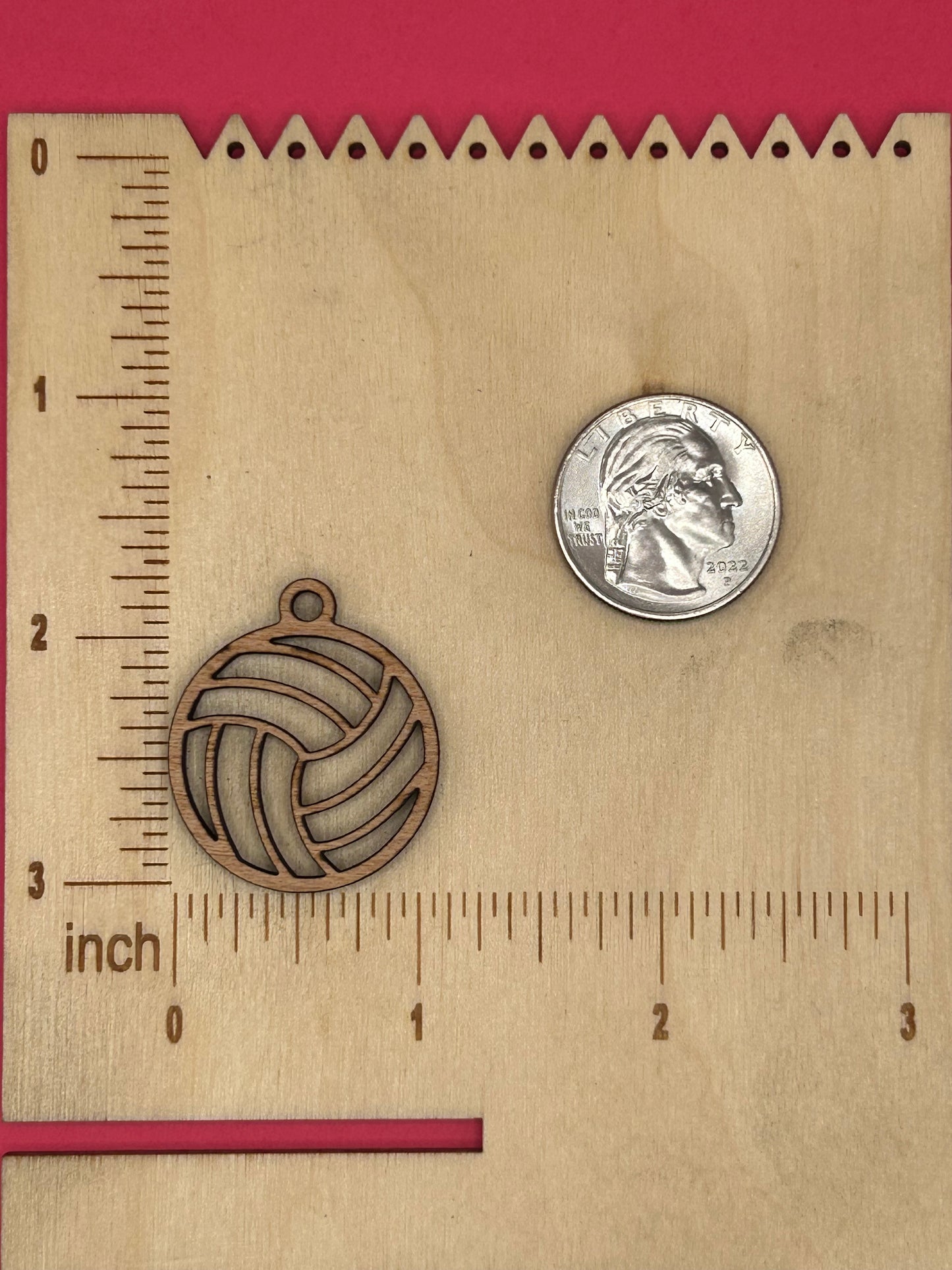 Blank Volleyball wooden bezels