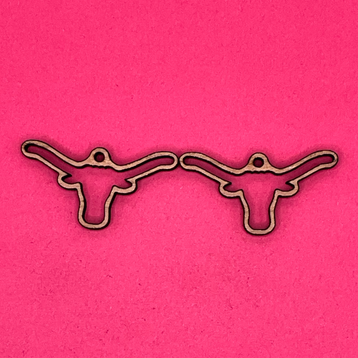 Blank Longhorn Texas Logo wooden bezels