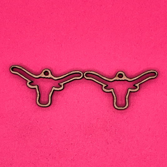 Blank Longhorn Texas Logo wooden bezels