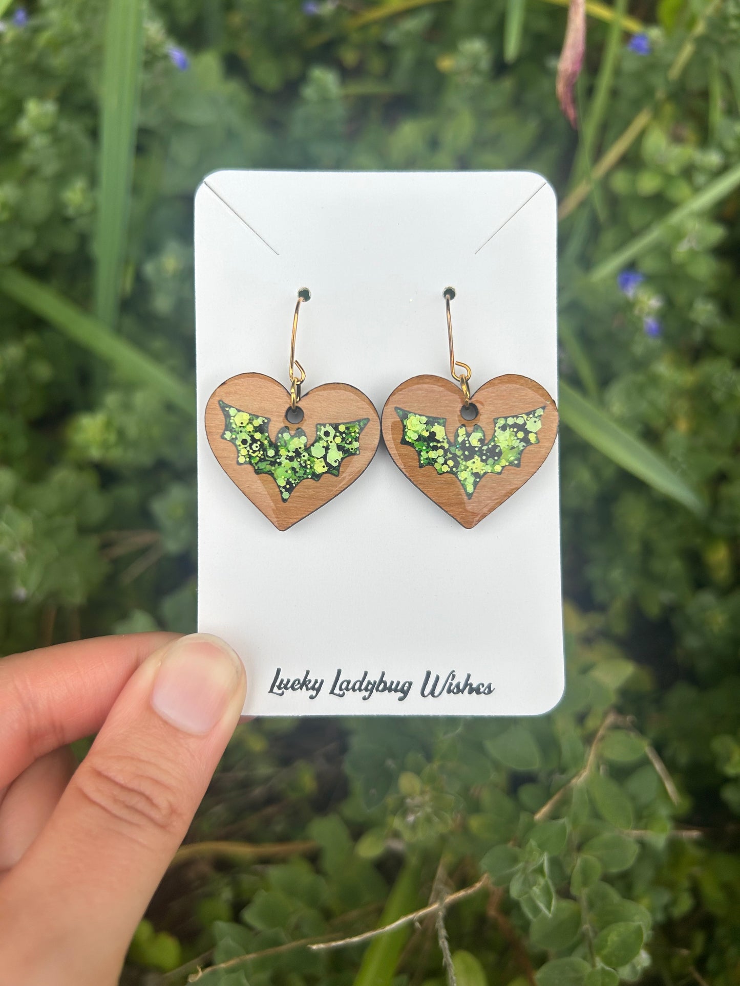 Bat Heart earrings