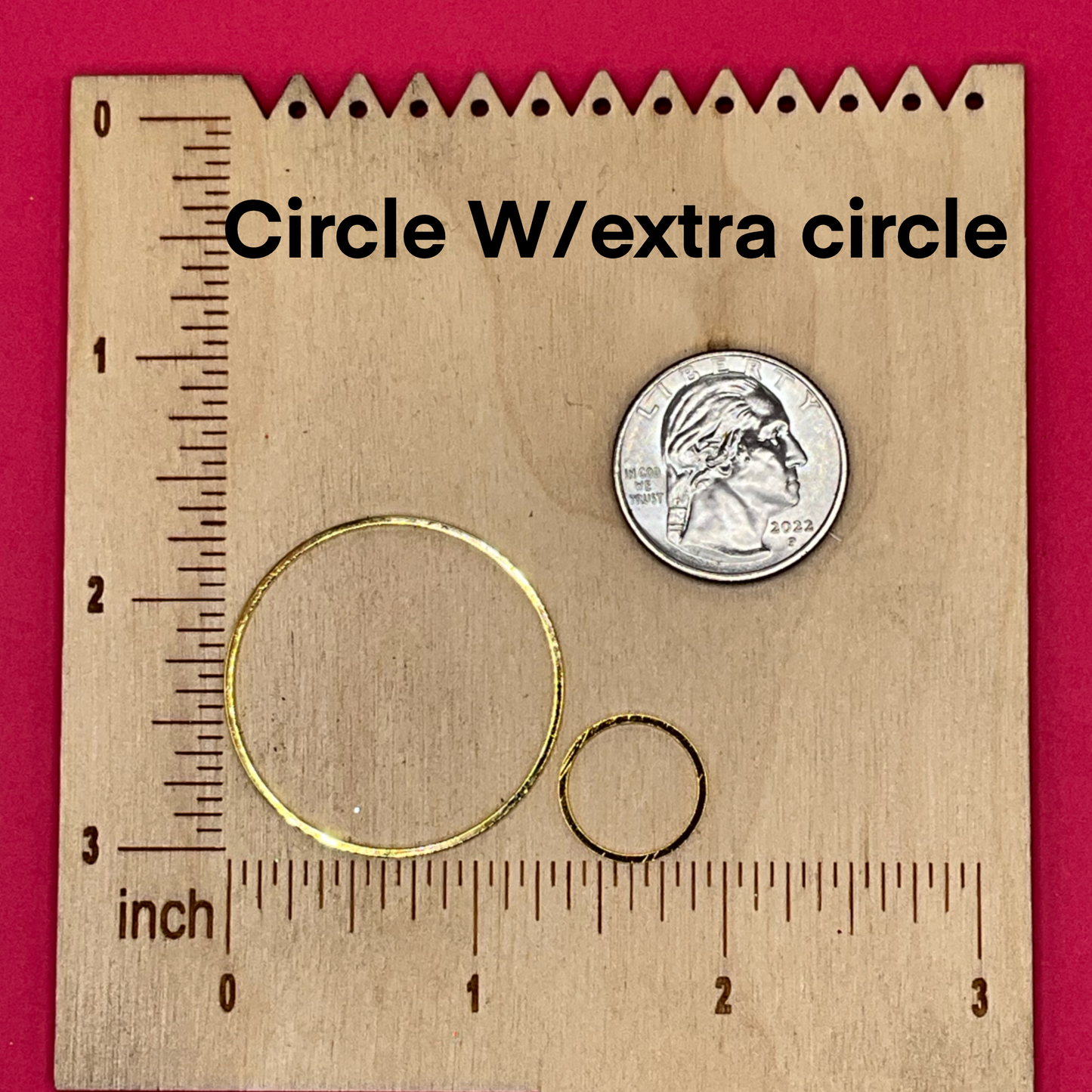 Circle metal bezels