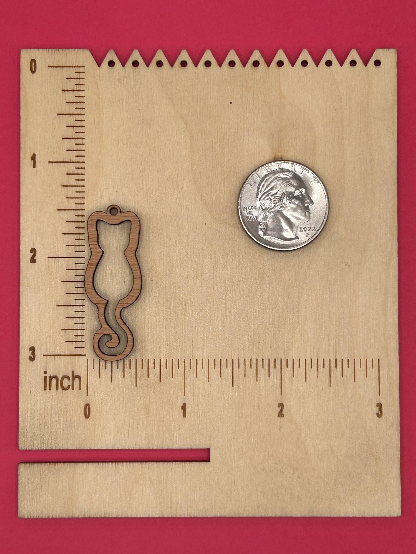 Blank cat wooden bezel