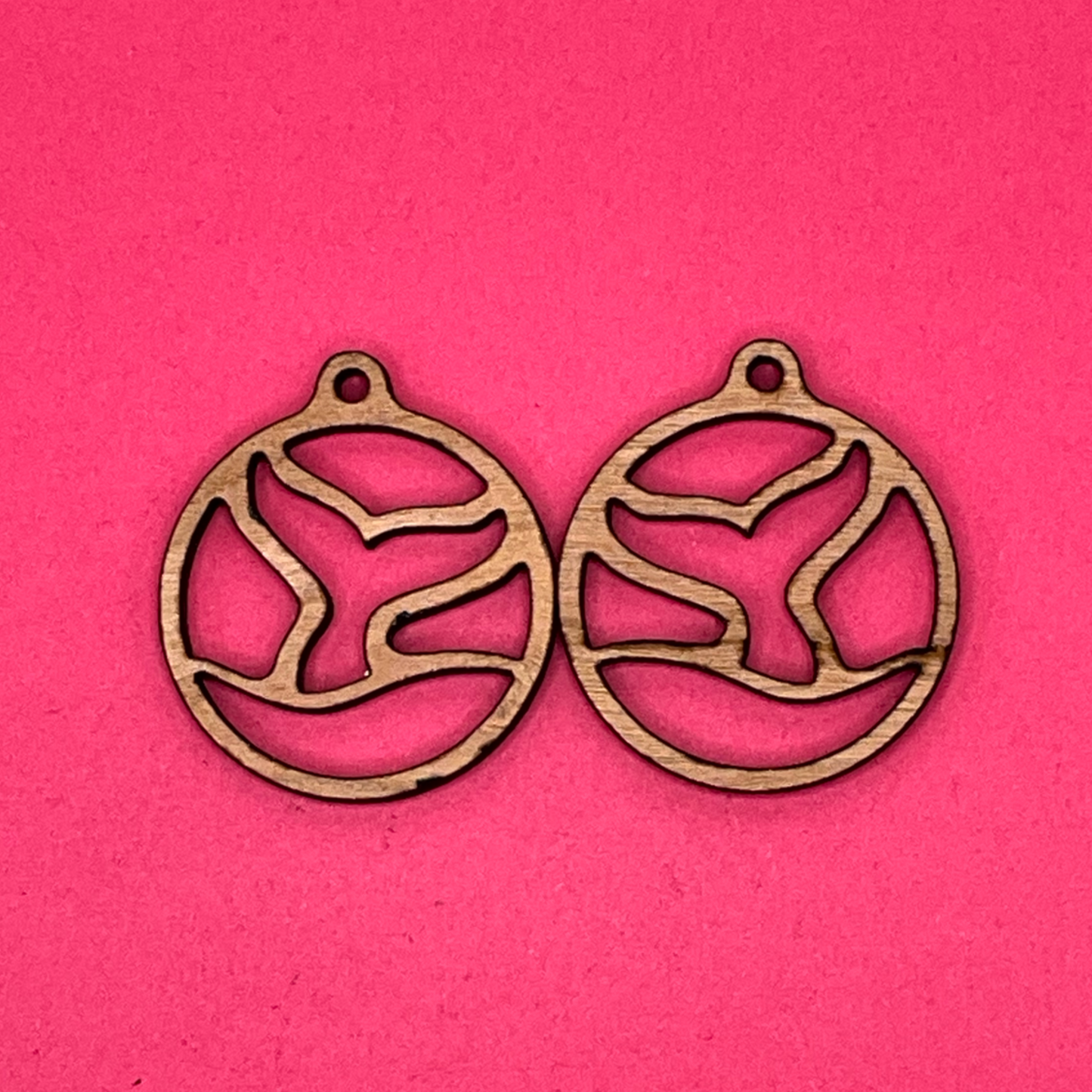 Blank Tail Wave Hoop wooden bezels