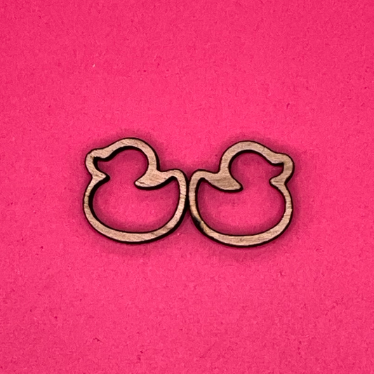 Blank Duck Studs wooden bezels