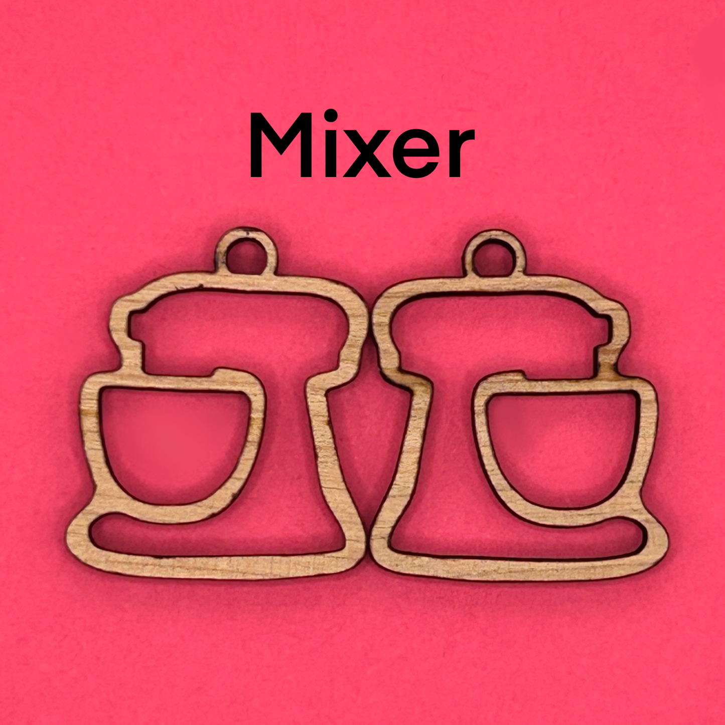 Blank mixer wooden bezels