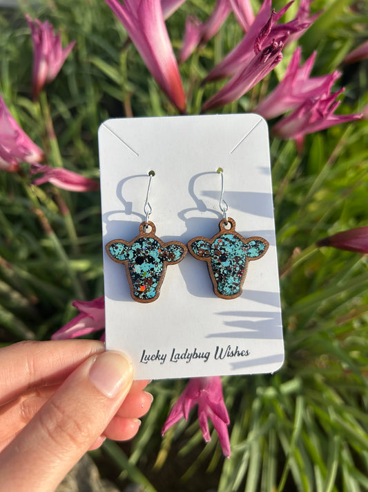 Cow Head earrings
