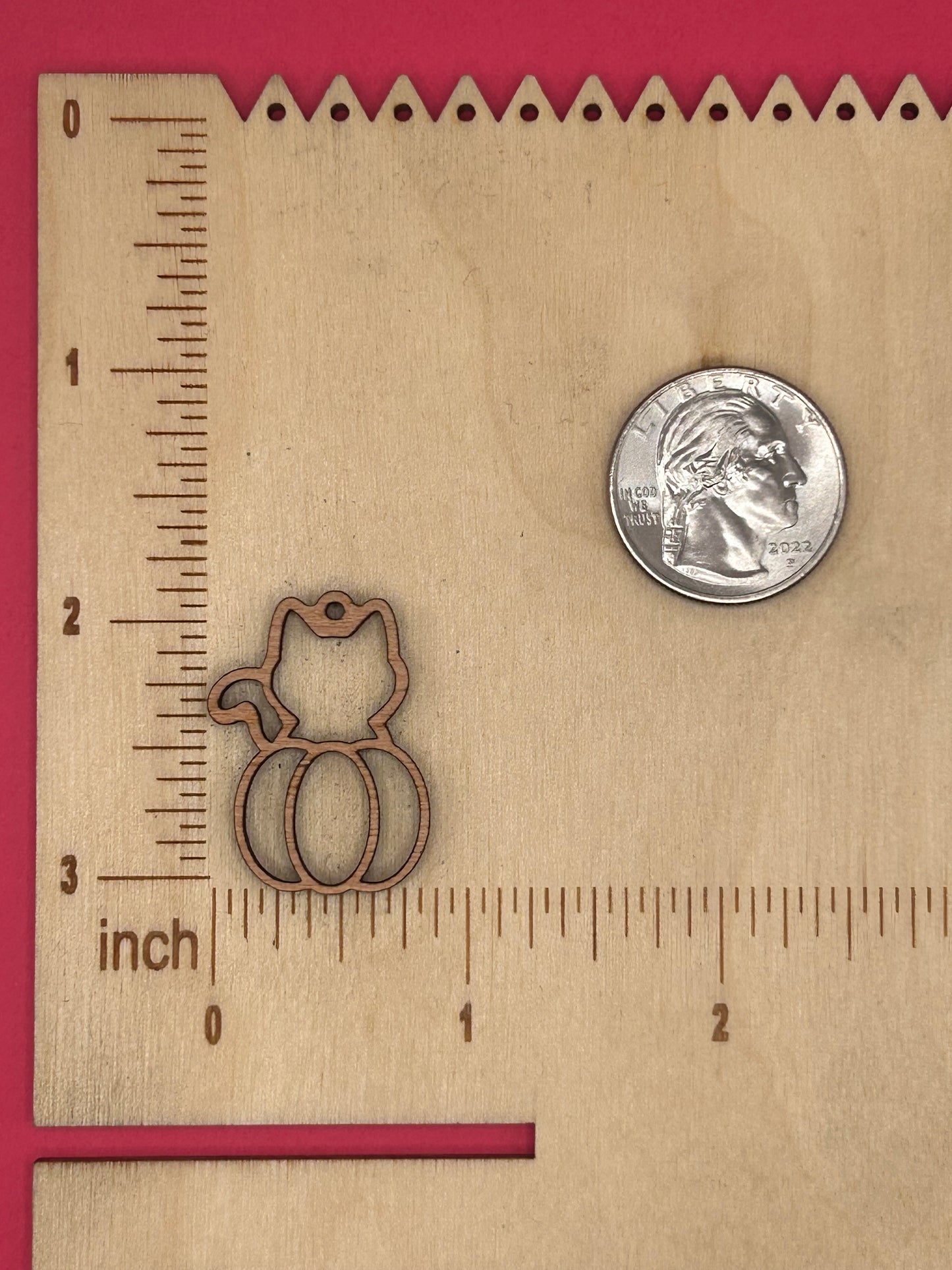 Blank Cat Pumpkin wooden bezels