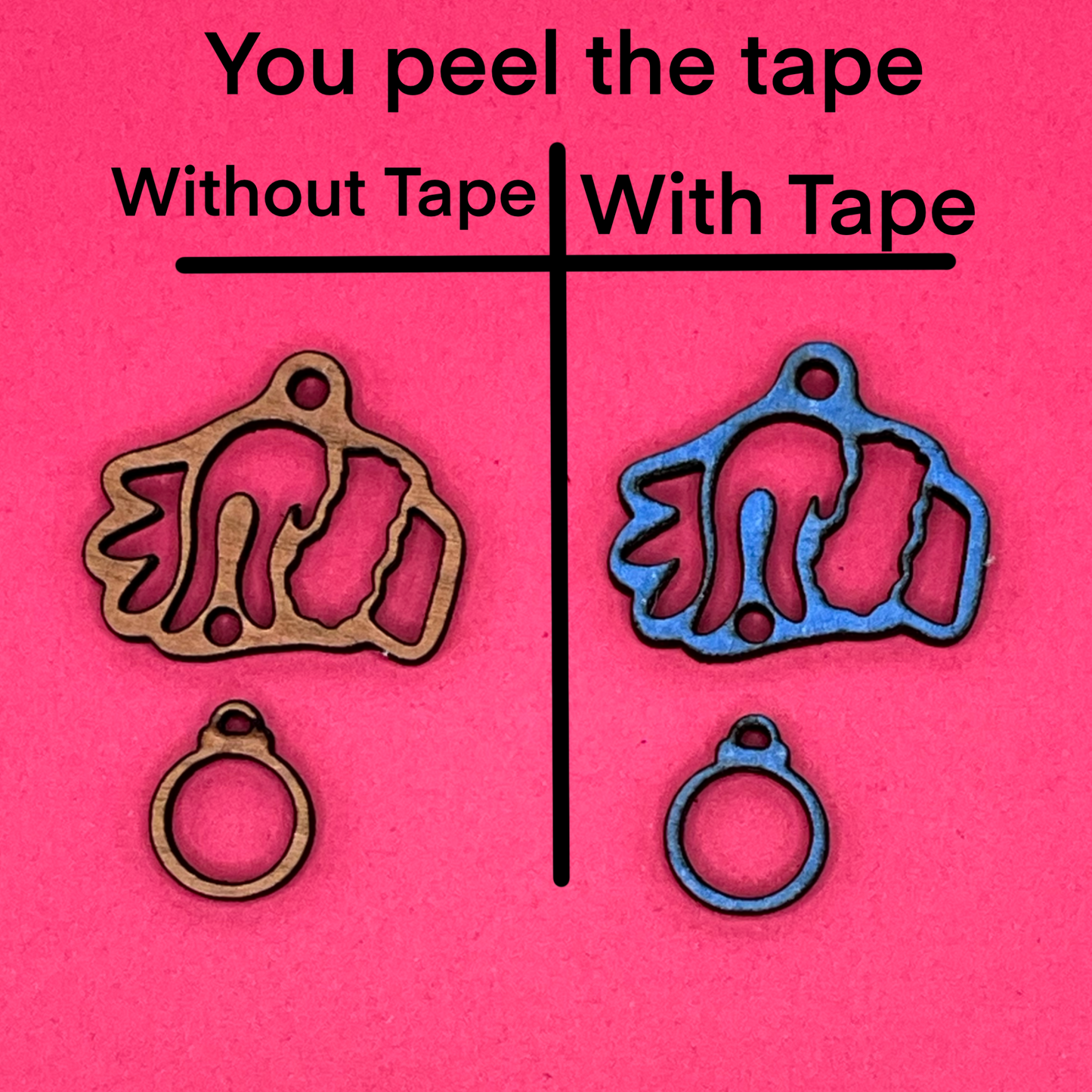 Blank Grinch Hand wooden bezel