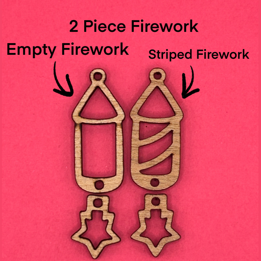 Blank 2 Piece Fireworks wooden bezels