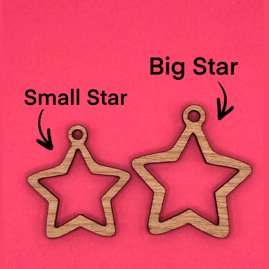 Blank Stars wooden bezels