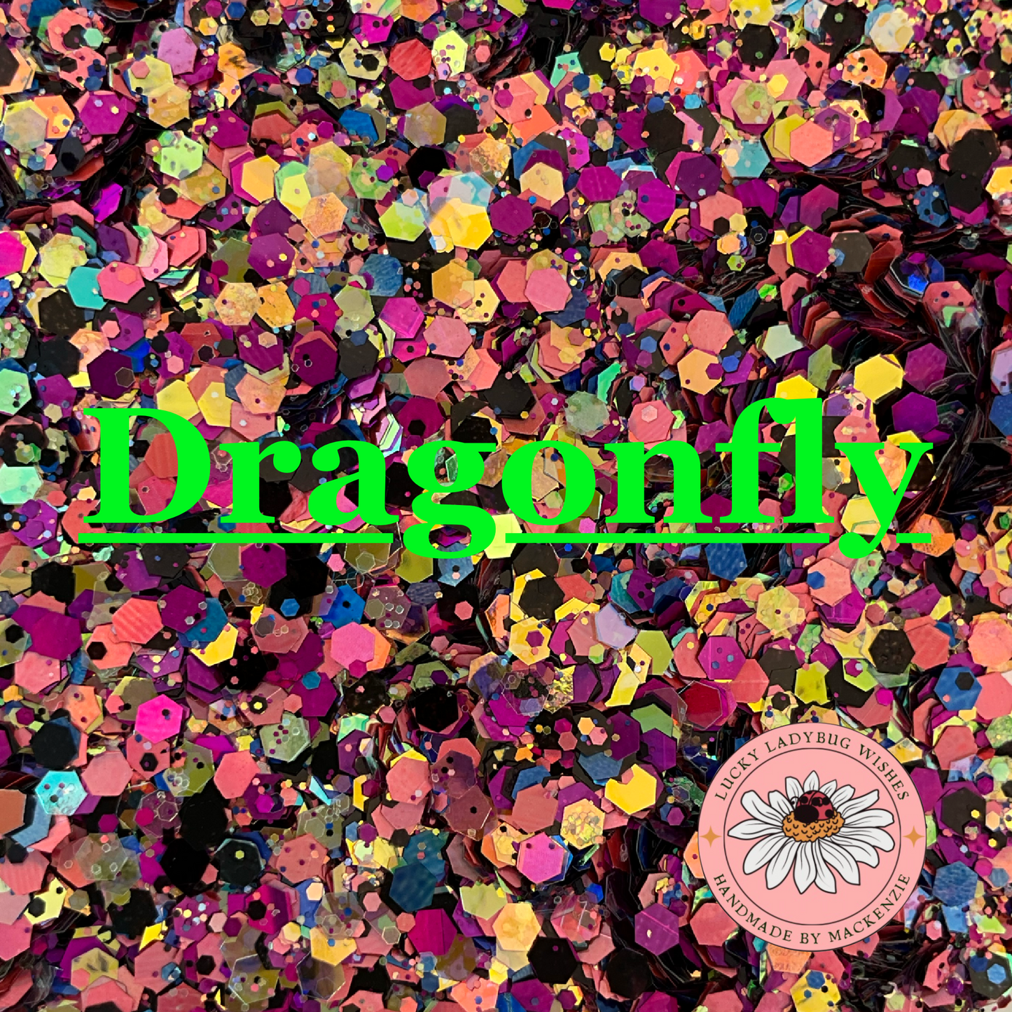 Dragonfly glitter