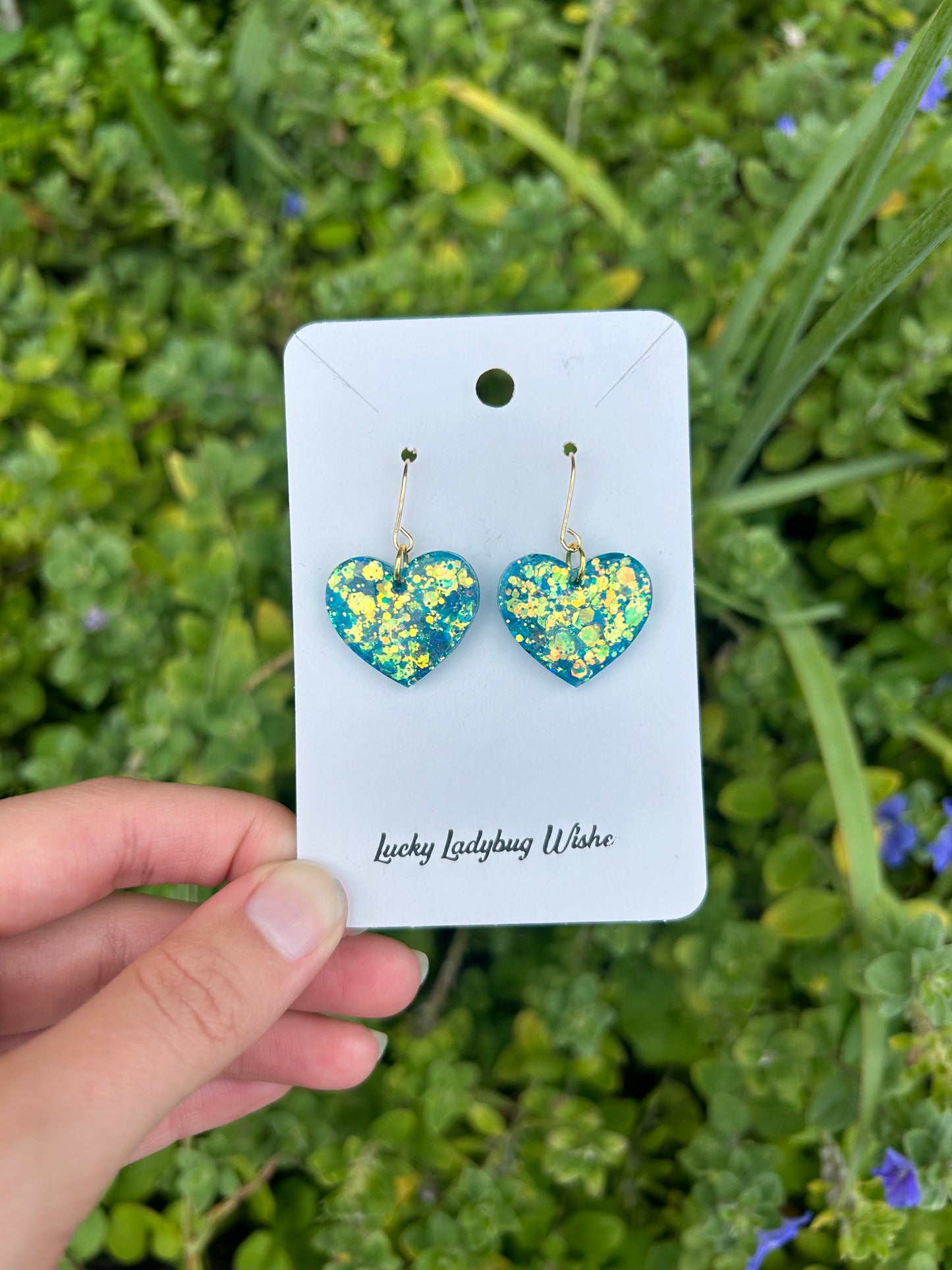 Small Iris earrings