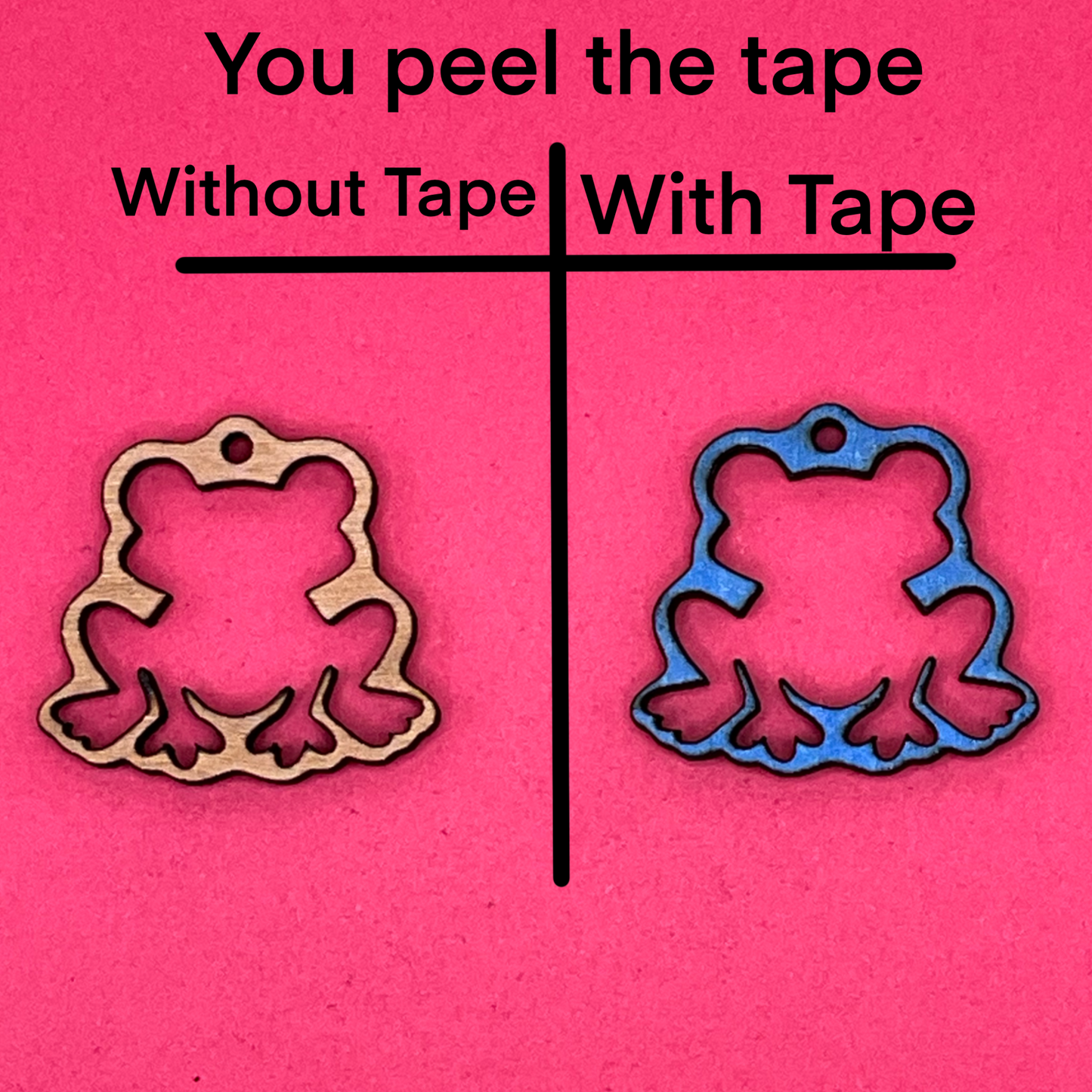 Blank Frog wooden bezels