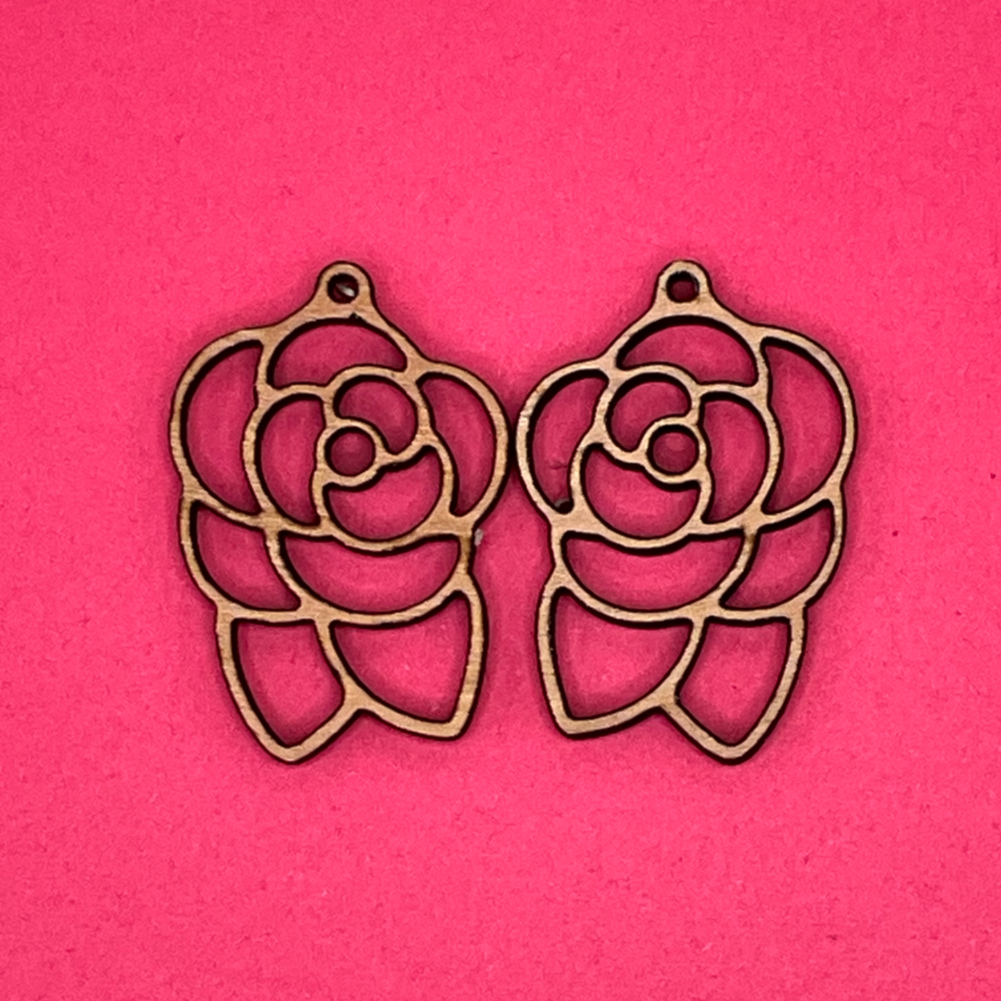 Blank Rose wooden bezel