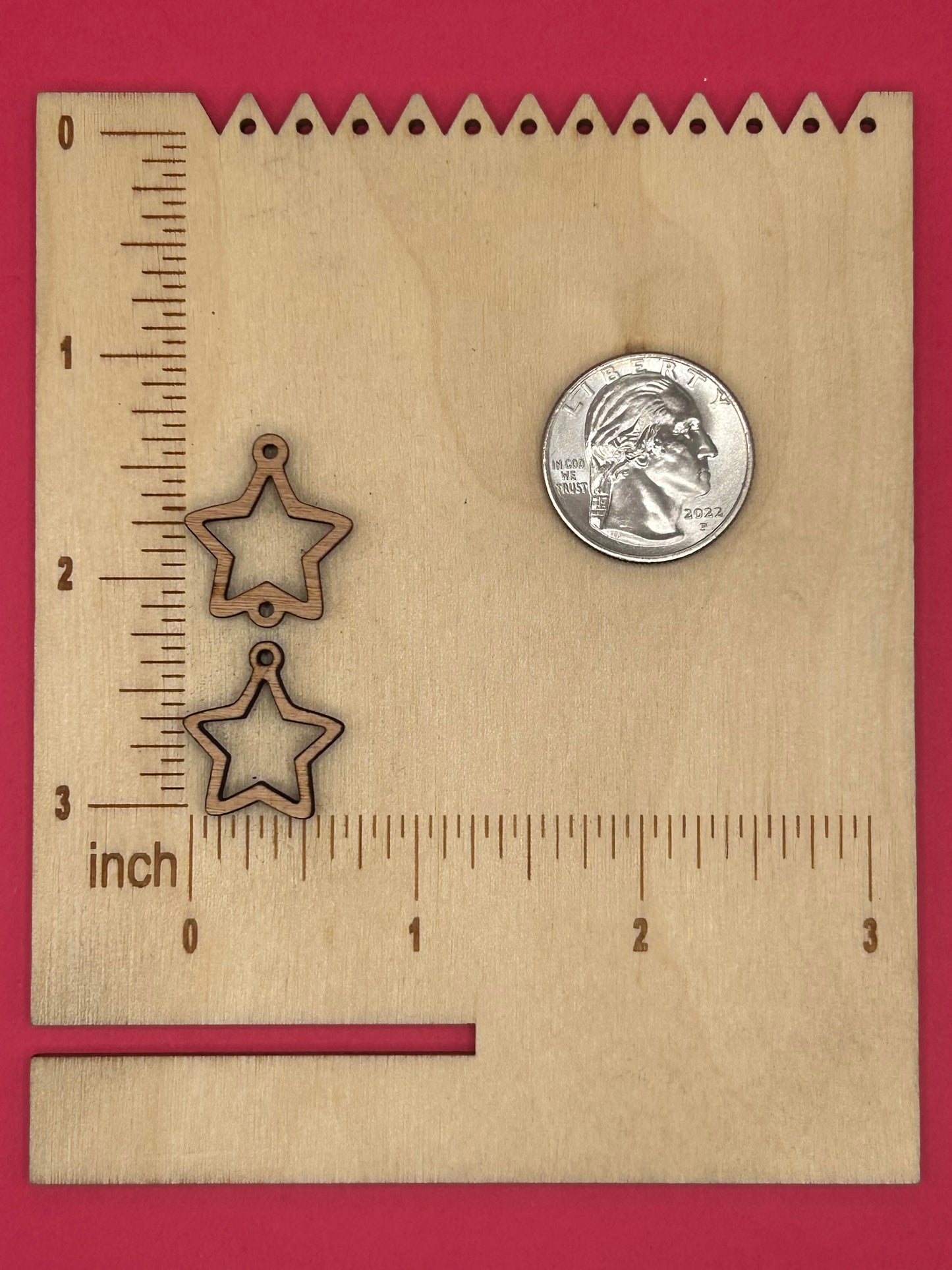 Blank 2 tier Stars wooden bezels