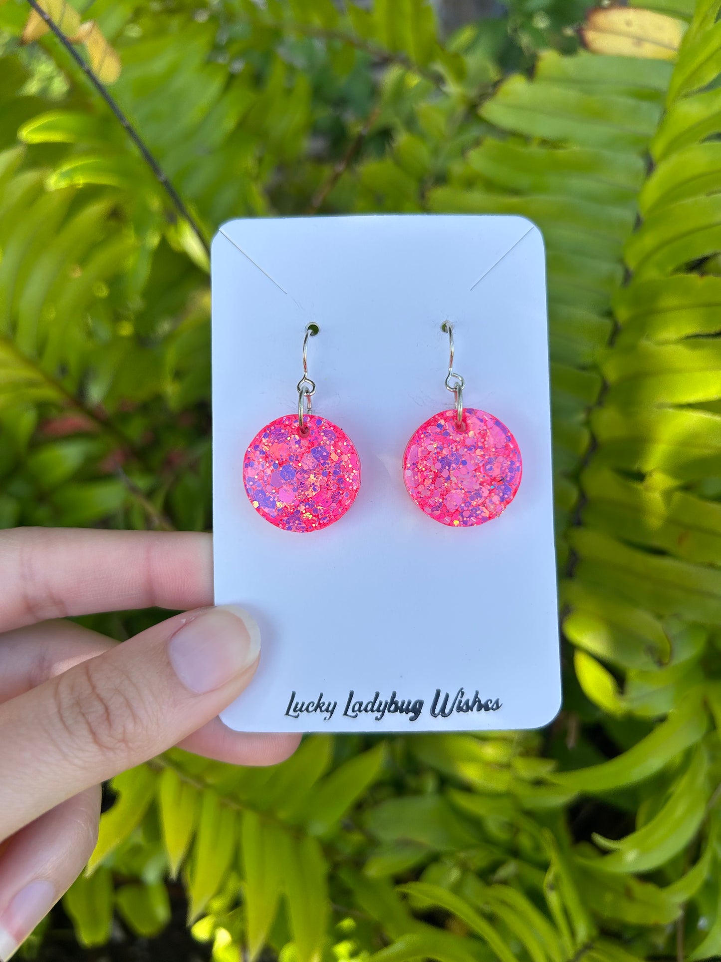 Small Peony earrings