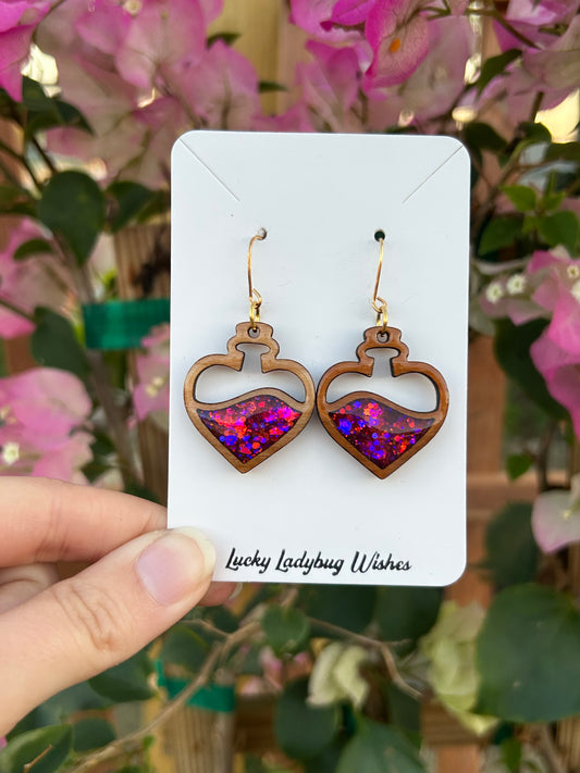 Love potion earrings