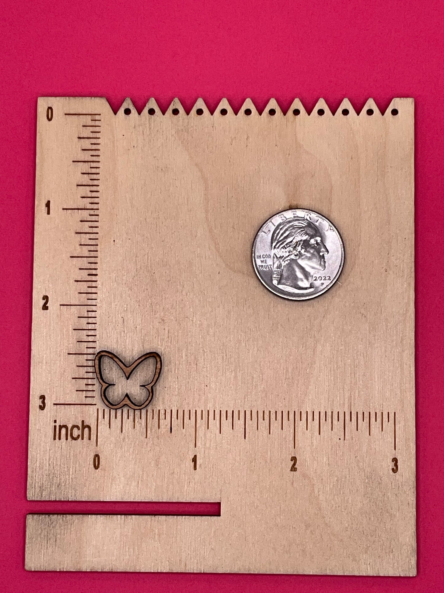 Blank Butterfly Studs wooden bezels