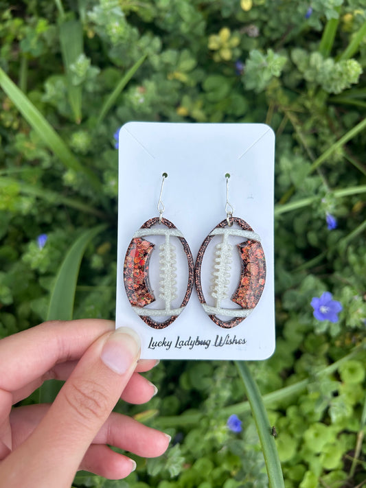 Football earrings