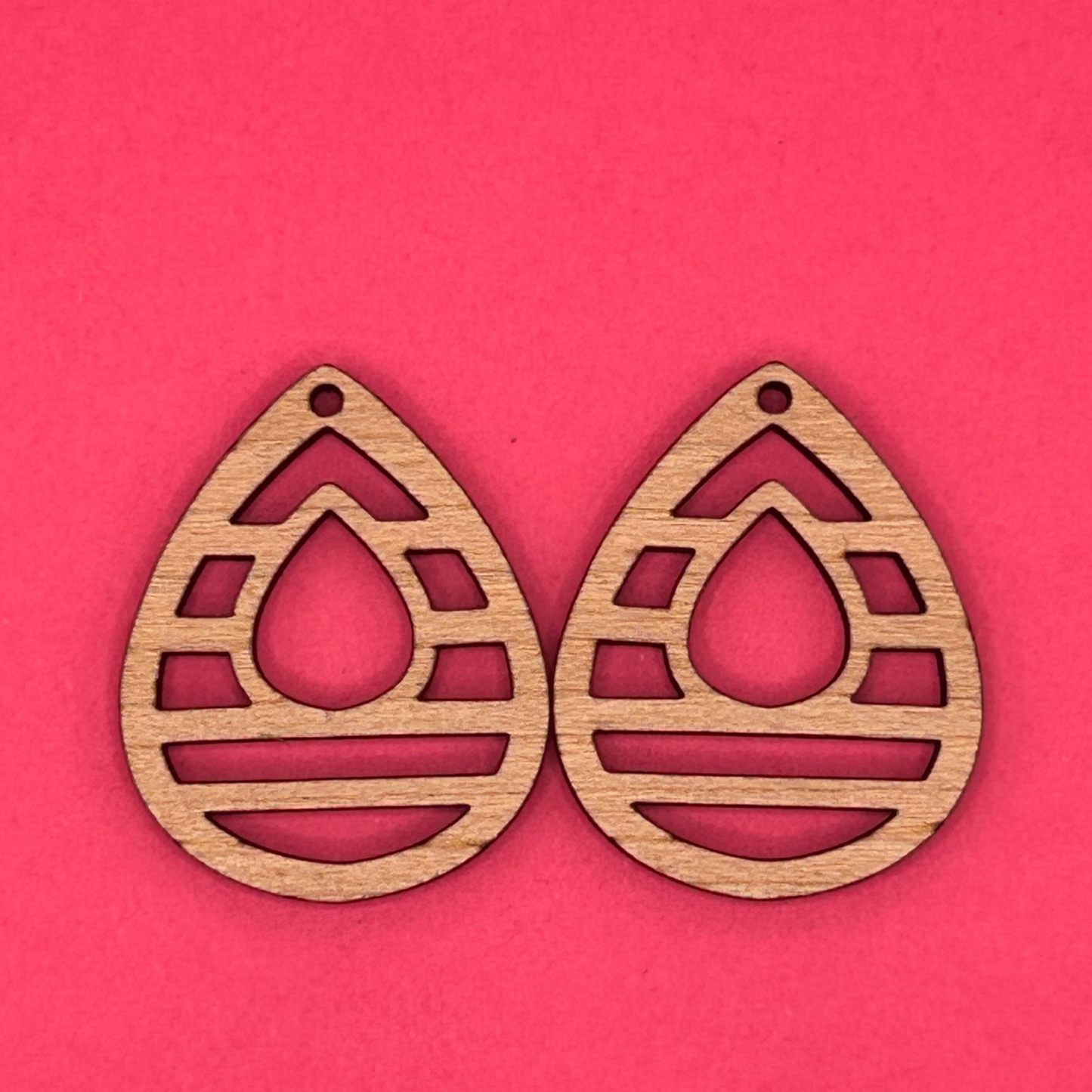 Blank Teardrop Stripe wooden bezel