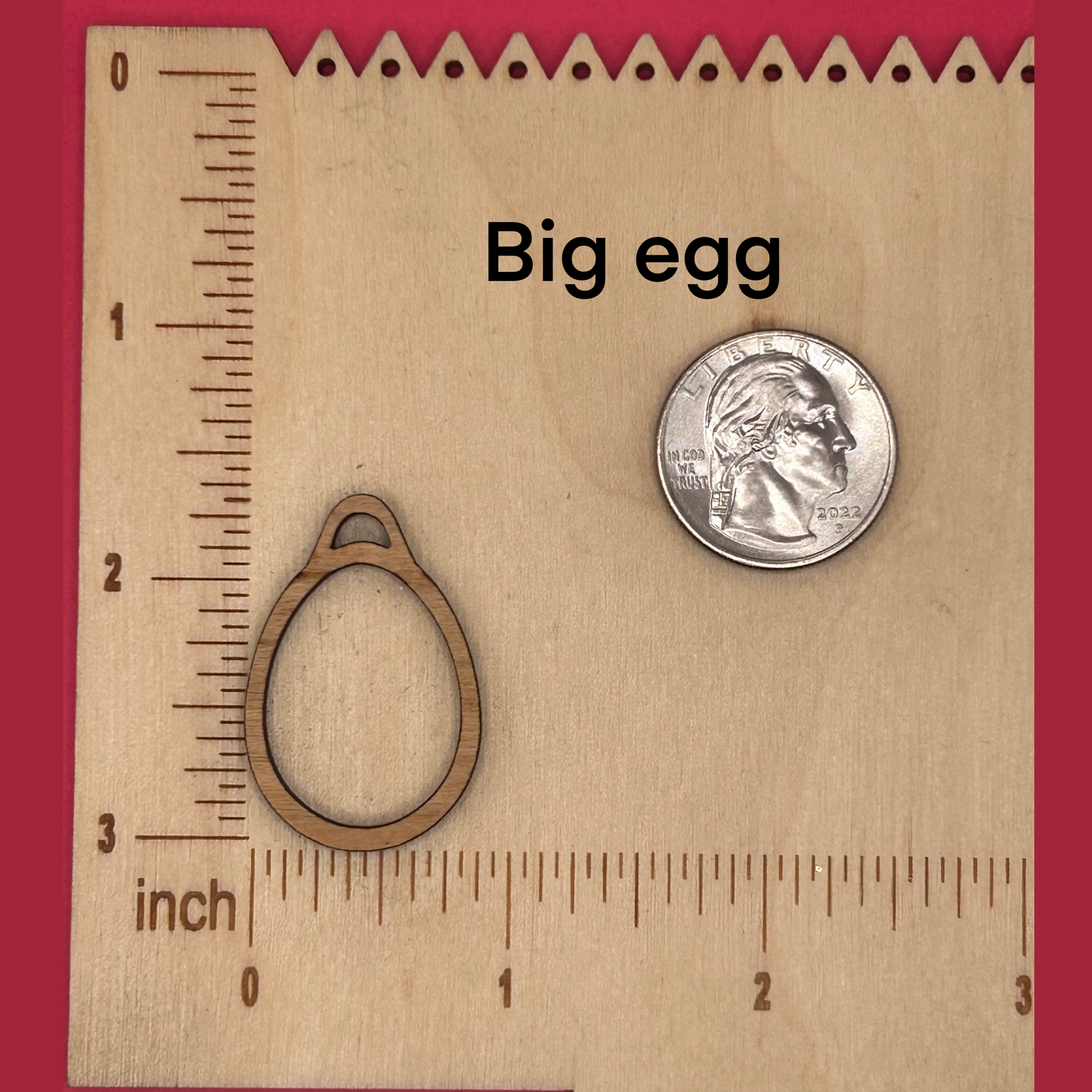 Blank eggs wooden bezels