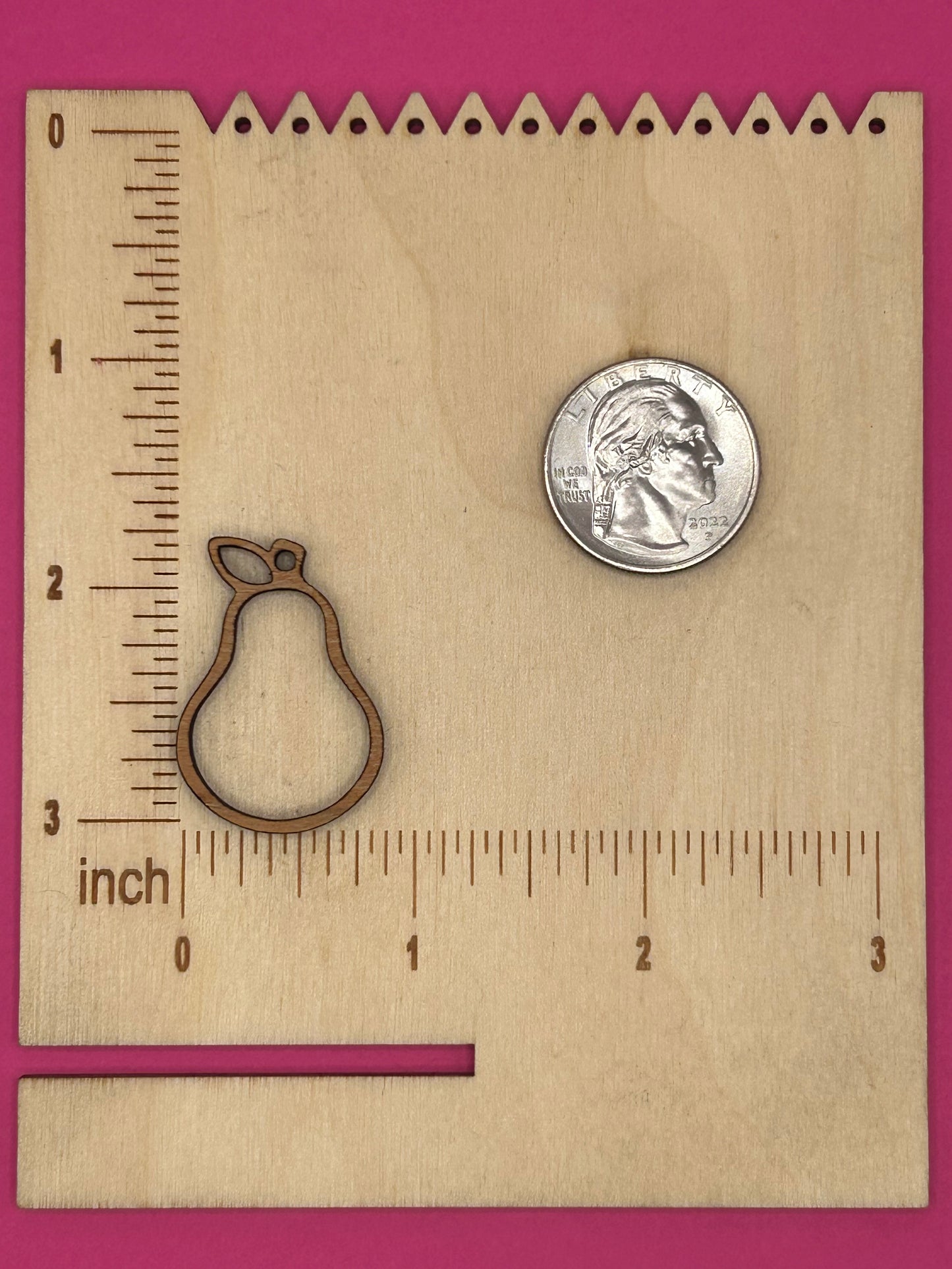Blank pear wooden bezels