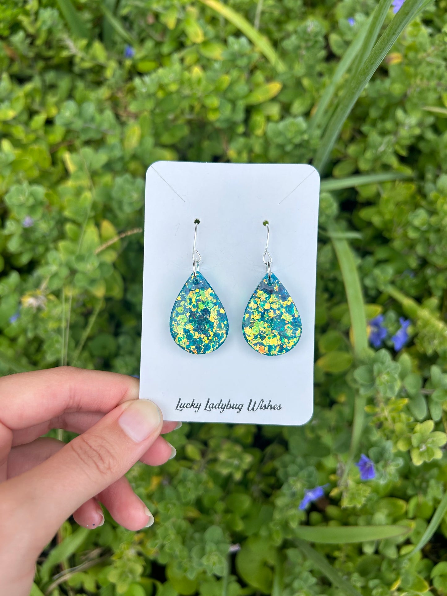 Small Iris earrings