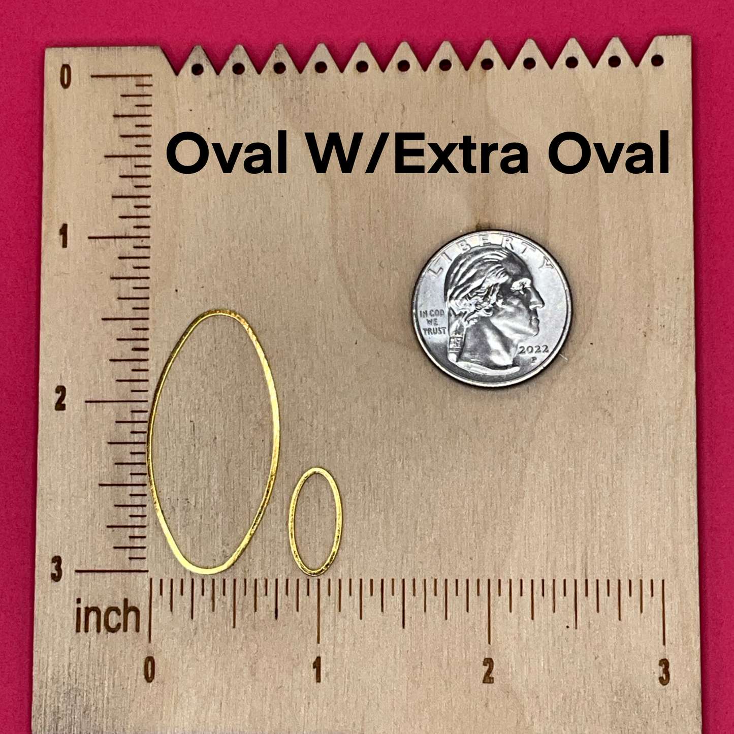 Oval metal bezels