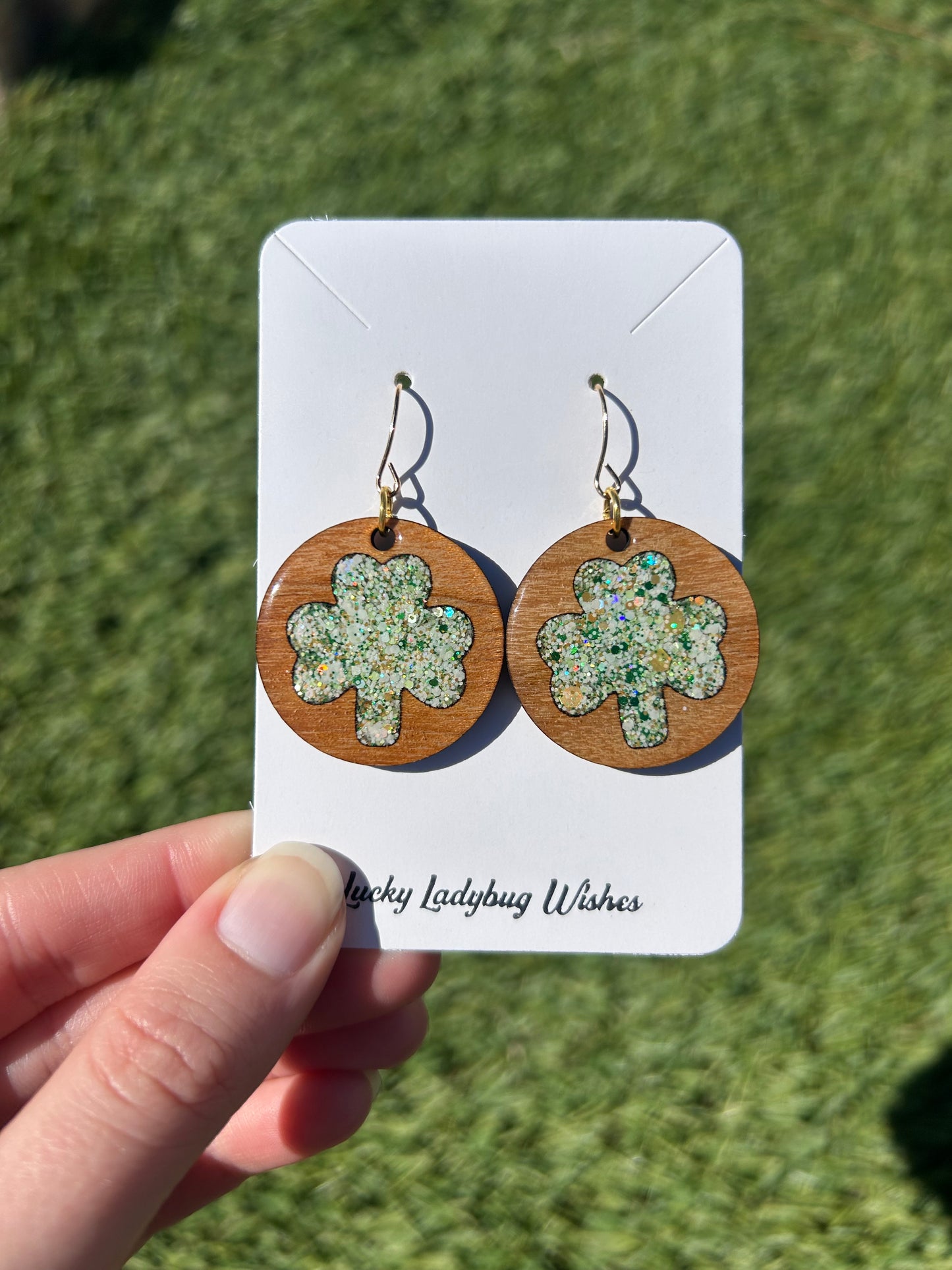 Hoop Clover earrings