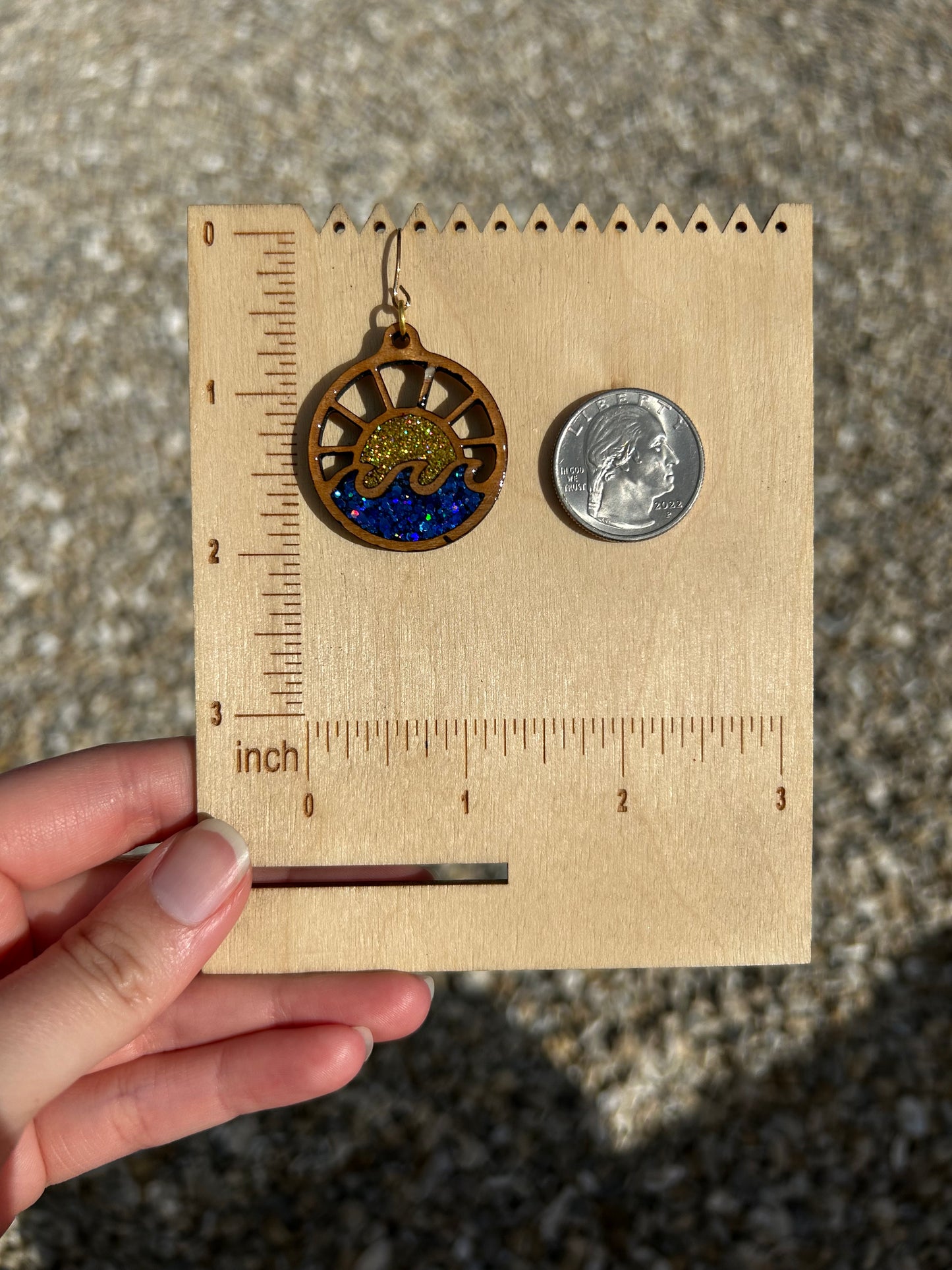 Sun Wave Hoop earrings