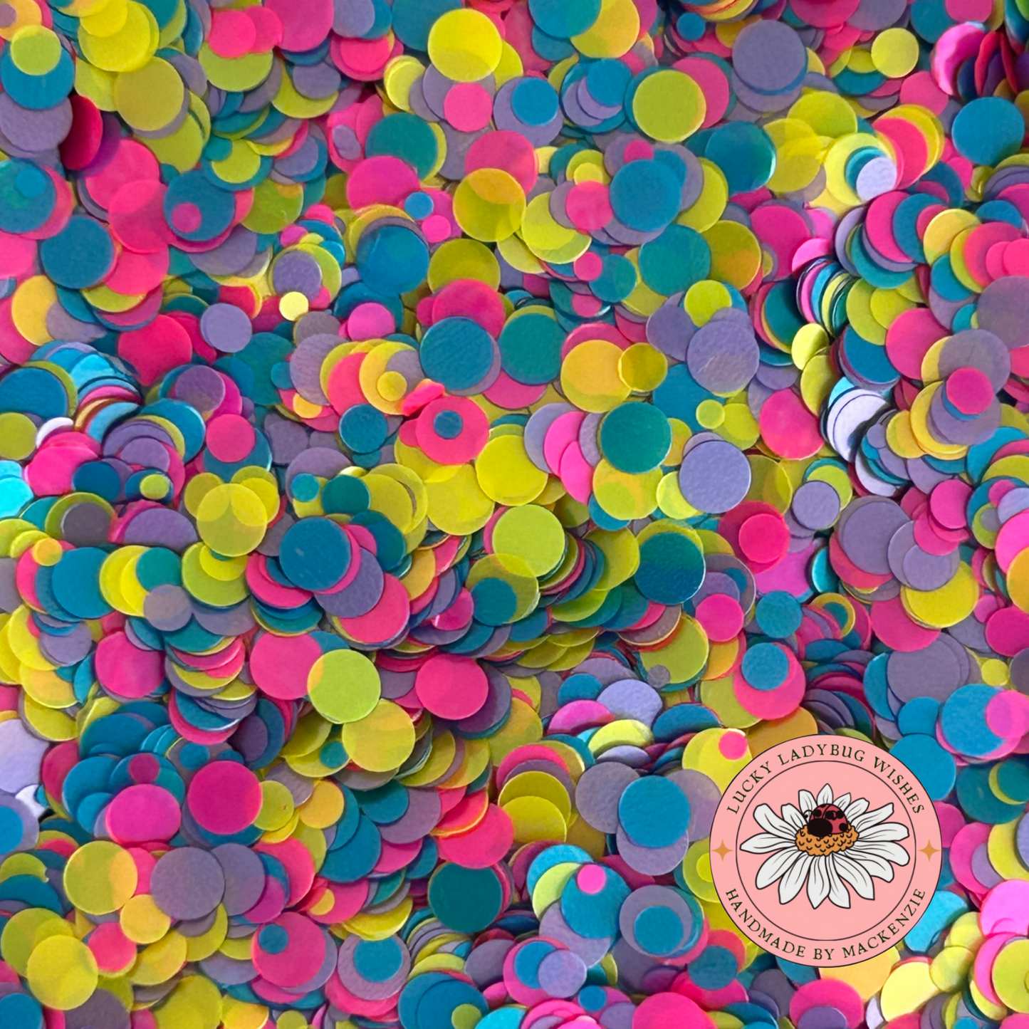 Pastel Dots glitter