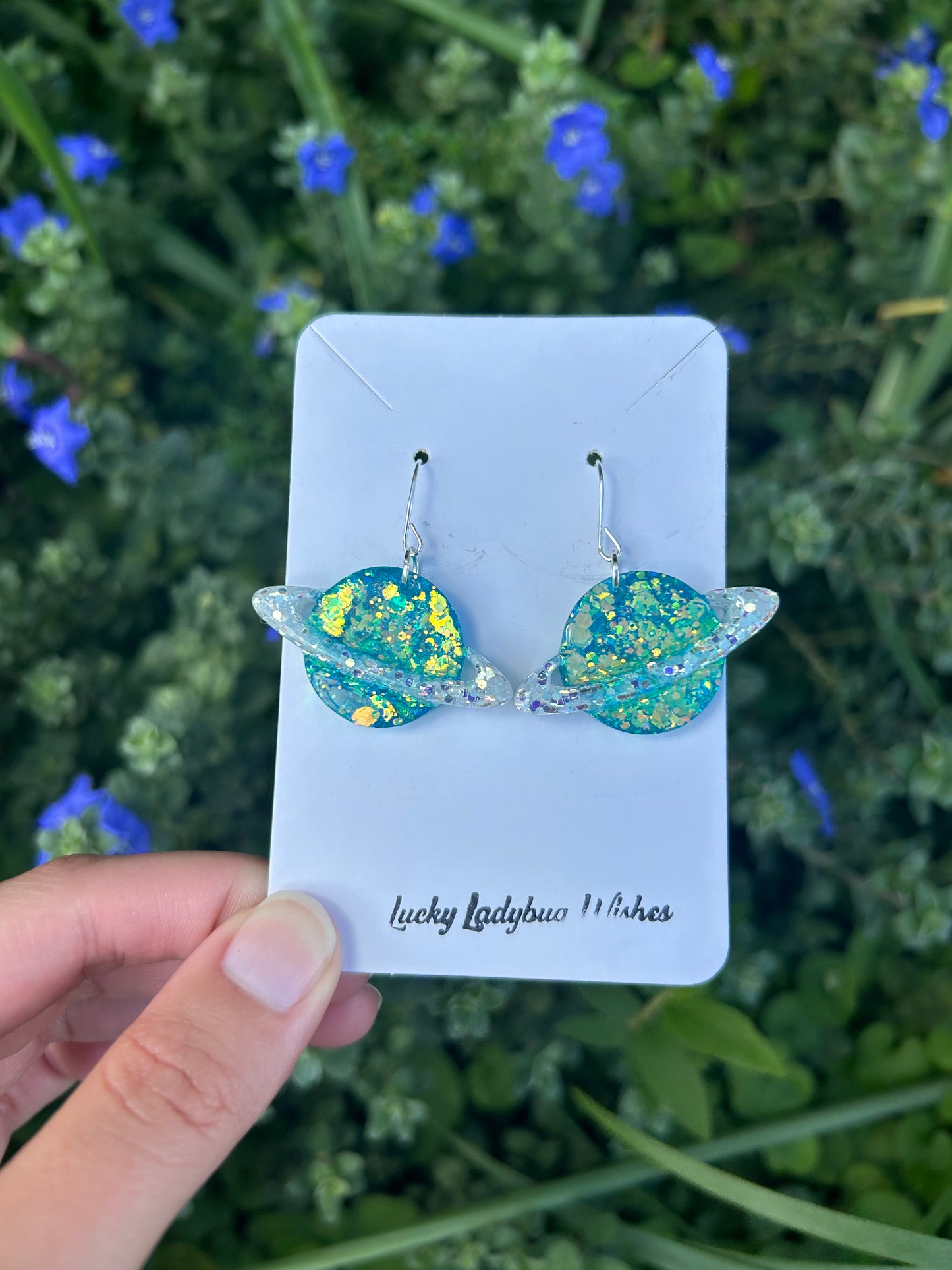 Planet earrings