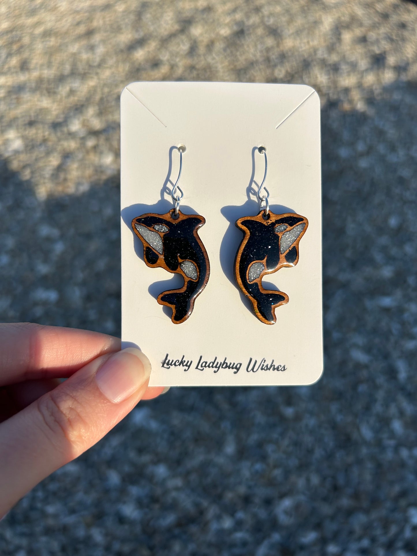 Orca earrings