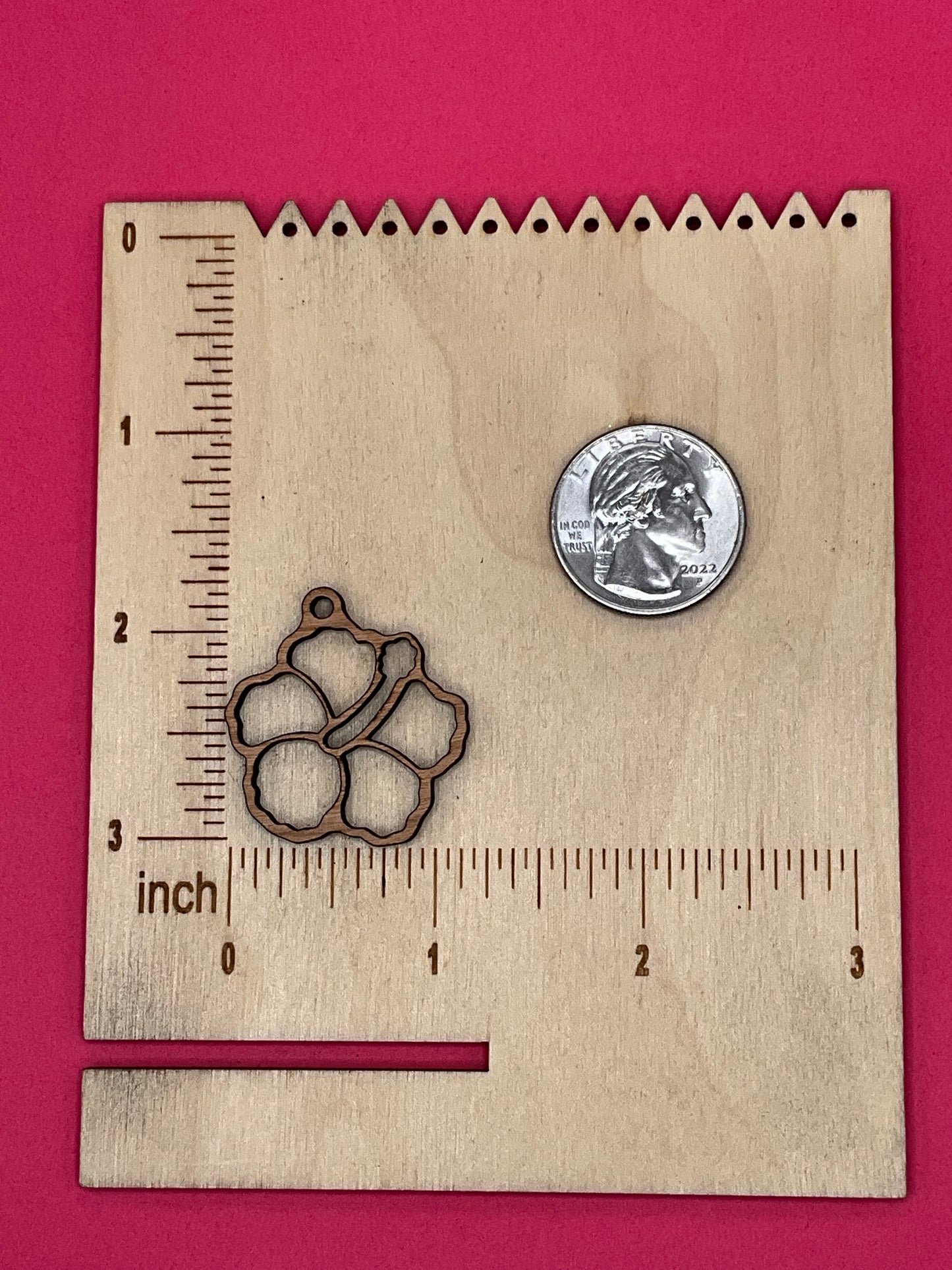Blank Hibiscus wooden bezels