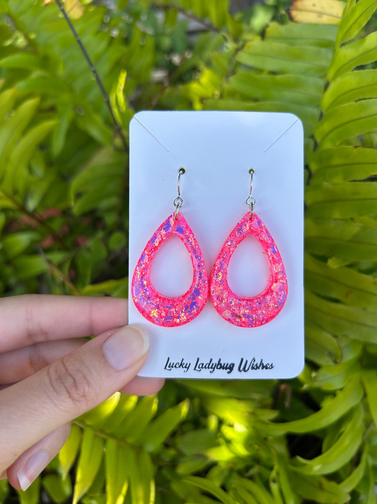 Small Peony earrings