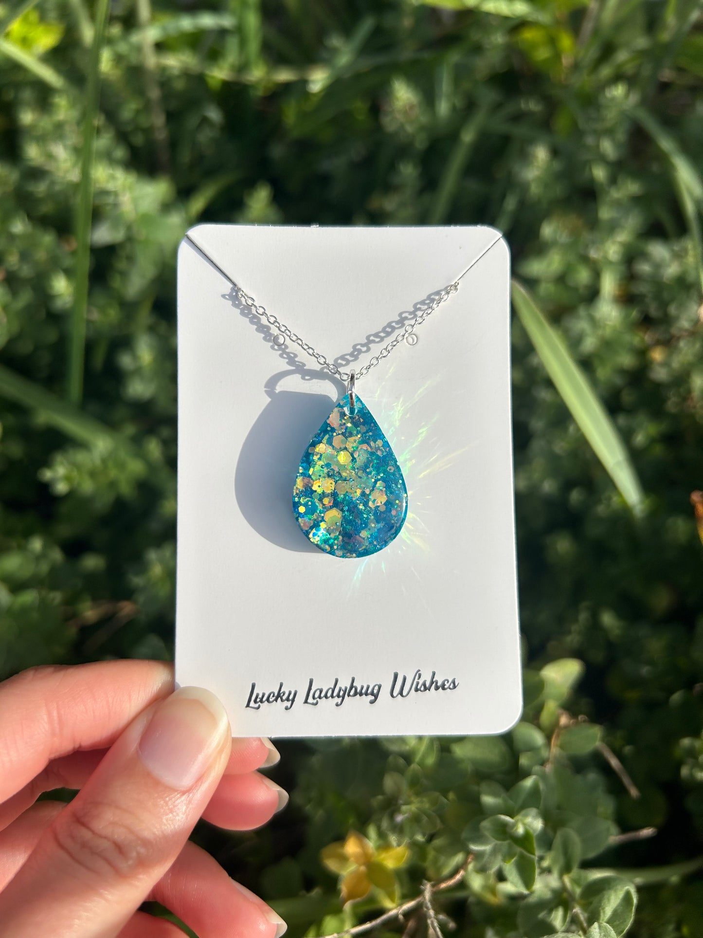 Iris necklaces