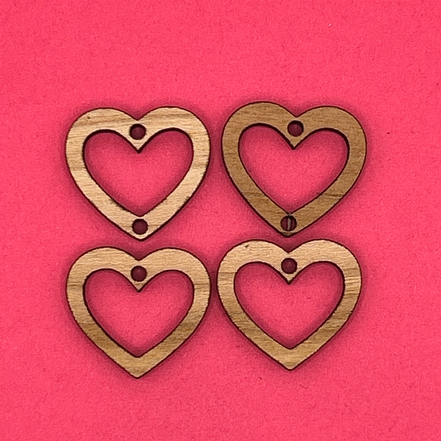 Blank 2 Tier Heart wooden bezels