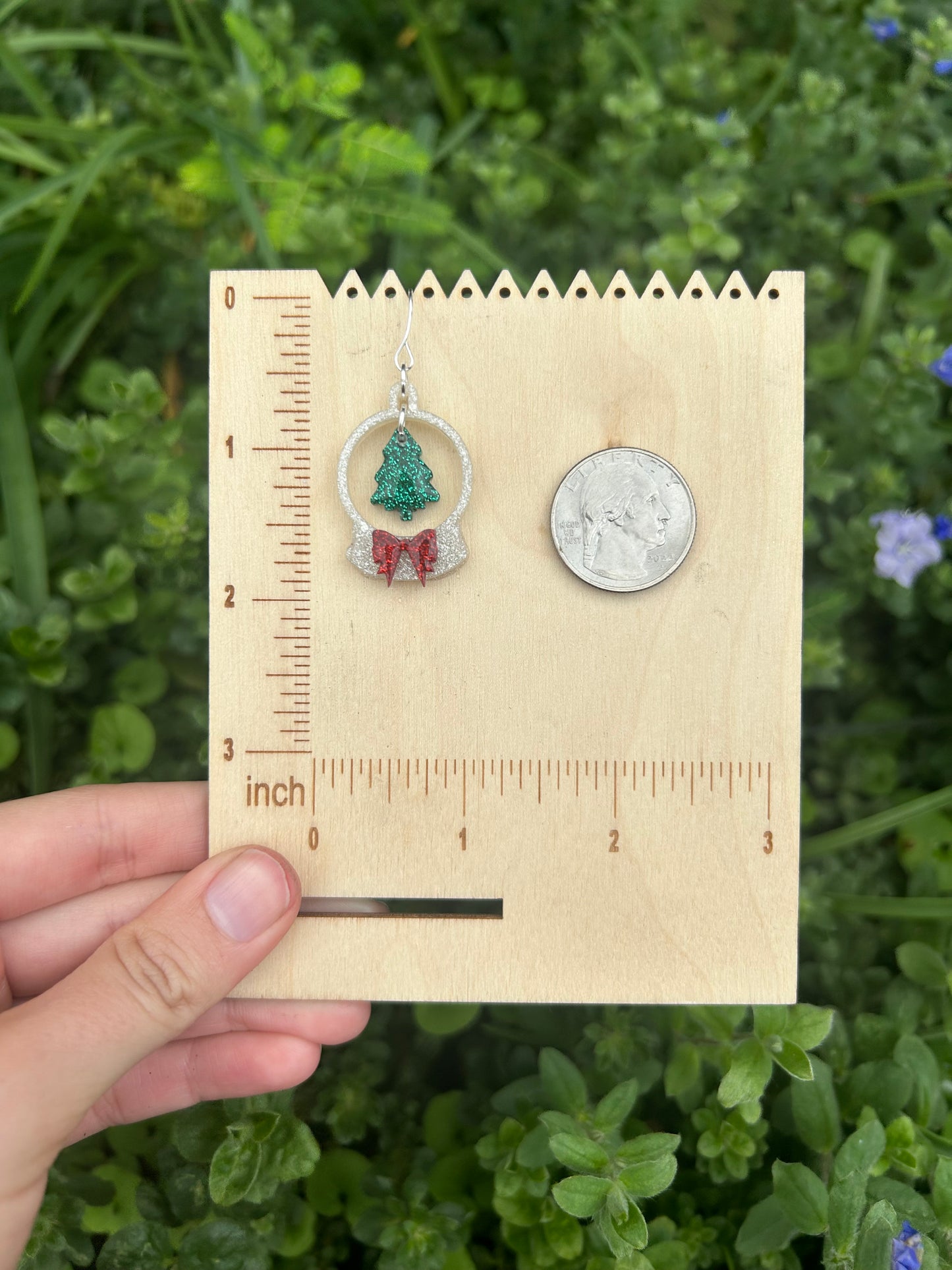 Snowglobe earrings