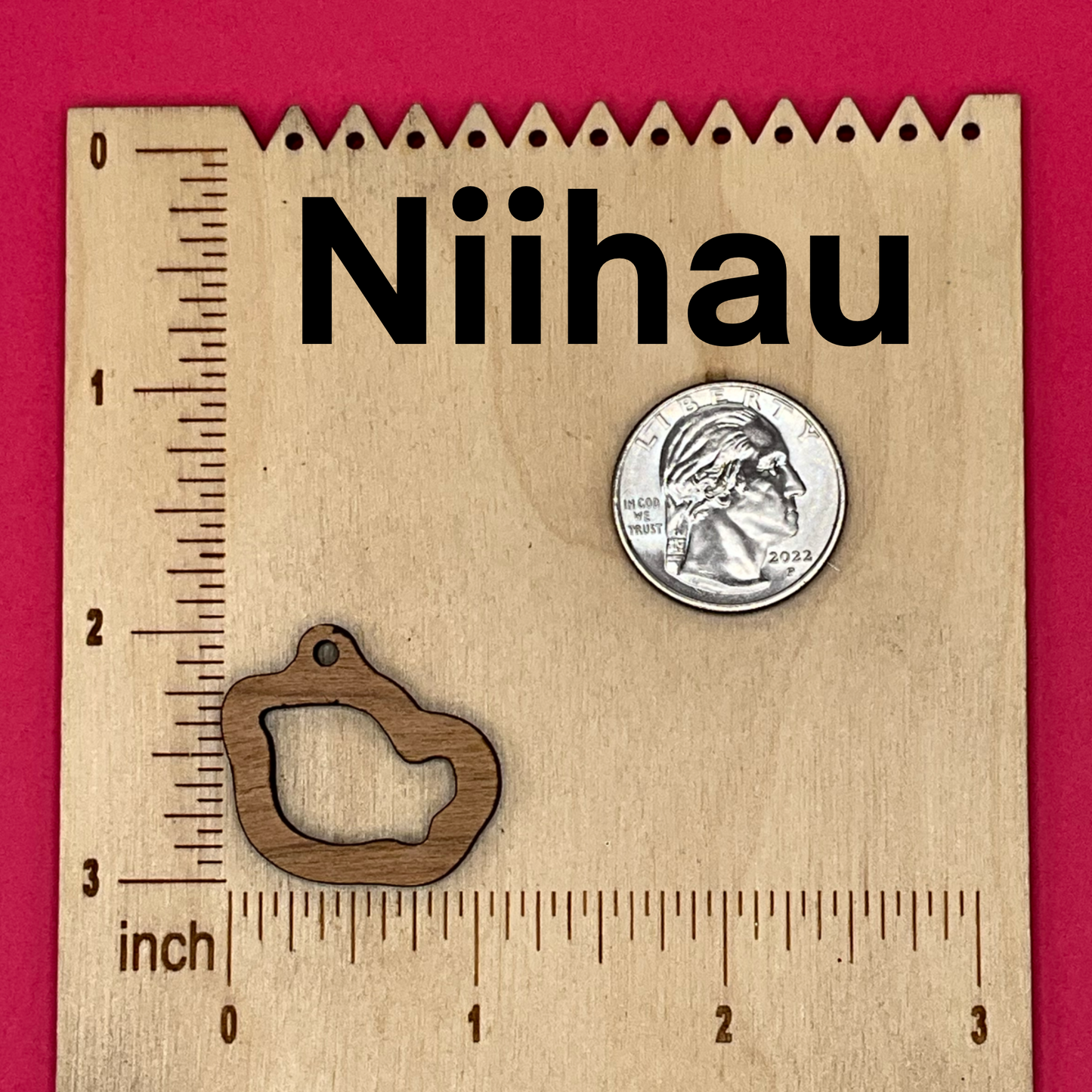 Blank Hawaiian islands wooden bezel