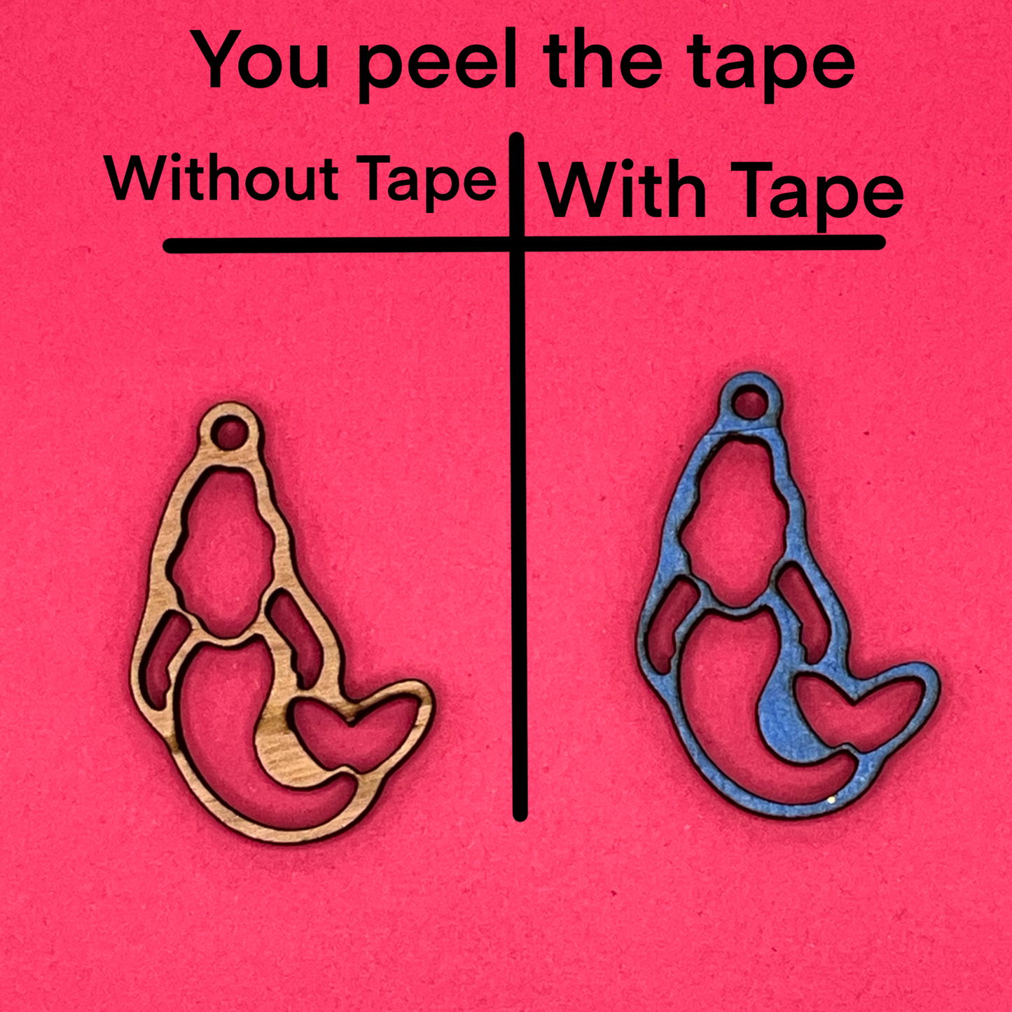 Blank Mermaid wooden bezel