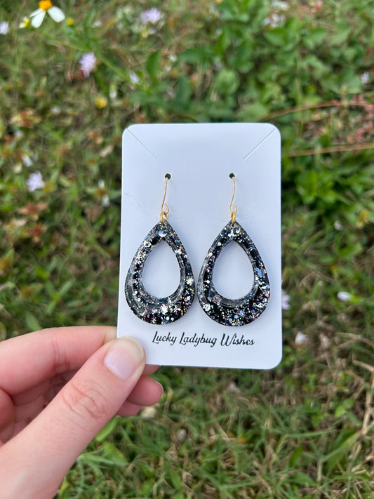 Small eclipse earrings