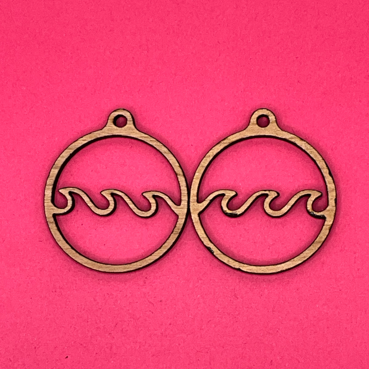 Blank Triple Wave Hoop wooden bezels