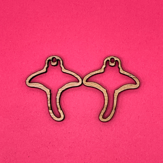 Blank Manta Ray wooden bezels
