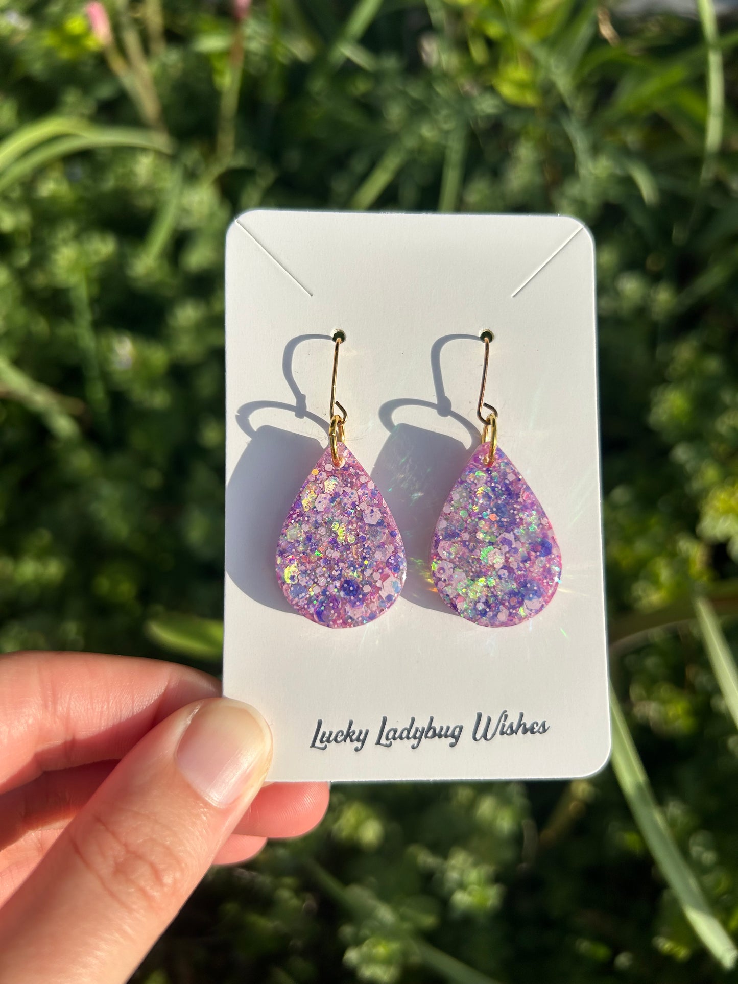 Small Summer Sunset earrings